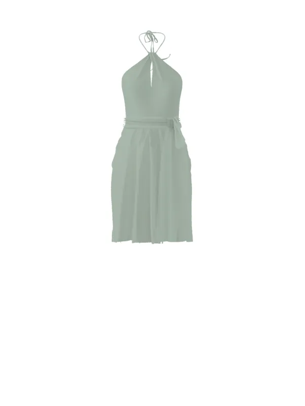 Bodice(Colby), Skirt(Carla),Belt(Sash), sage sold by Amsale