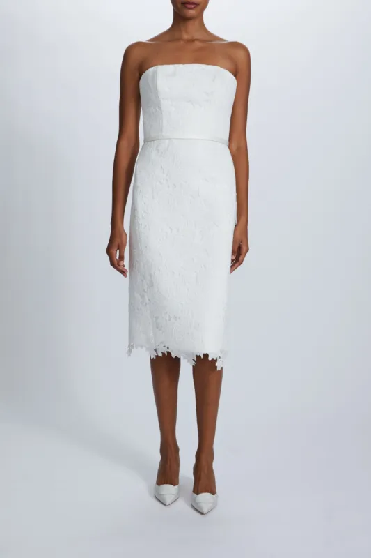 Guipure Lace Strapless Dress sold by Amsale