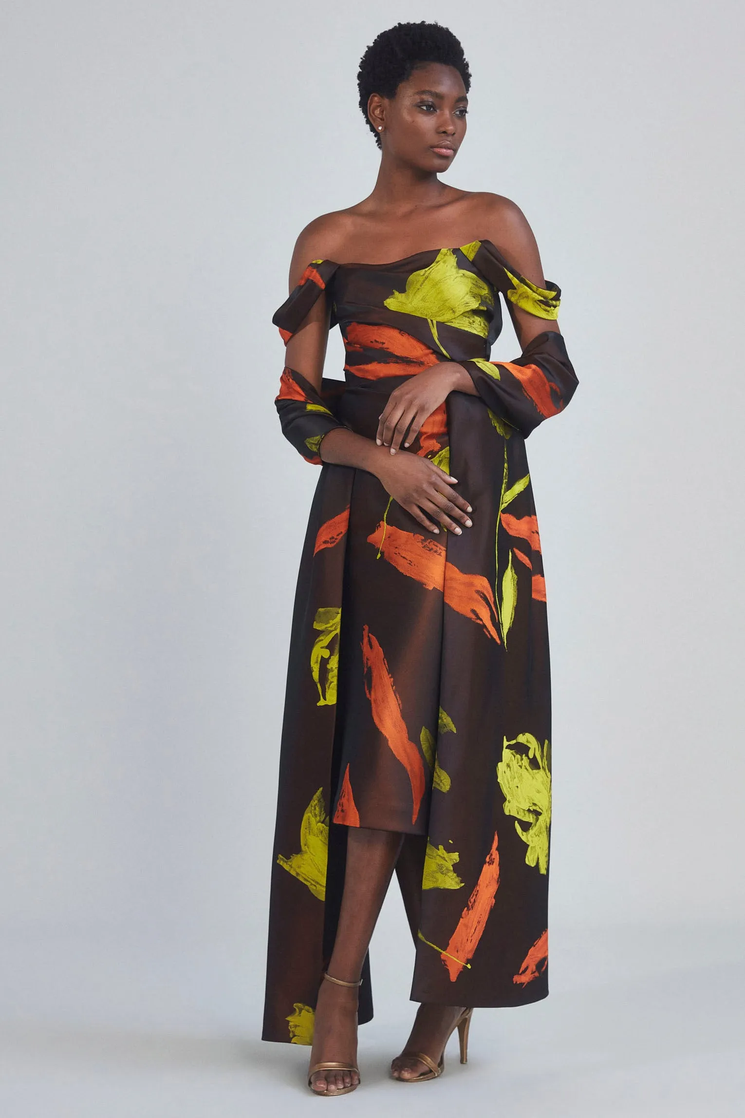 P408J - Tulip Jacquard Gown sold by Amsale product image thumbnail 5