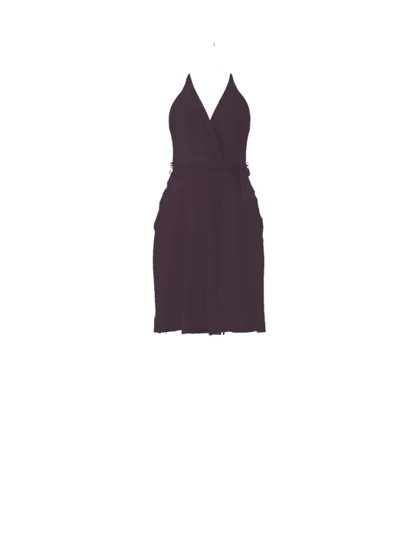 Bodice(Carmelle), Skirt(Carla),Belt(Sash), plum sold by Amsale