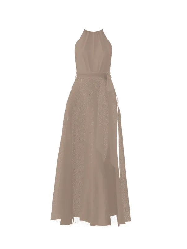 Bodice(Kyra), Skirt(Cerisa),Belt(Sash), latte sold by Amsale