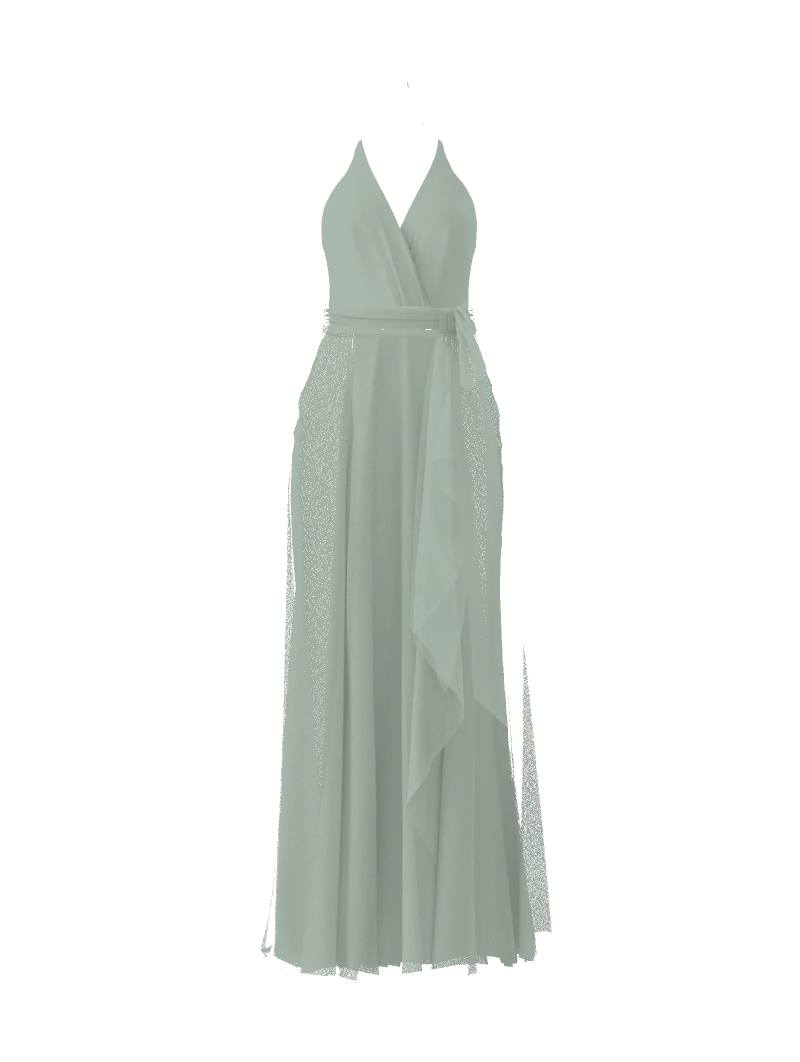 Bodice(Carmelle), Skirt(Jaycie),Belt(Sash), sage sold by Amsale