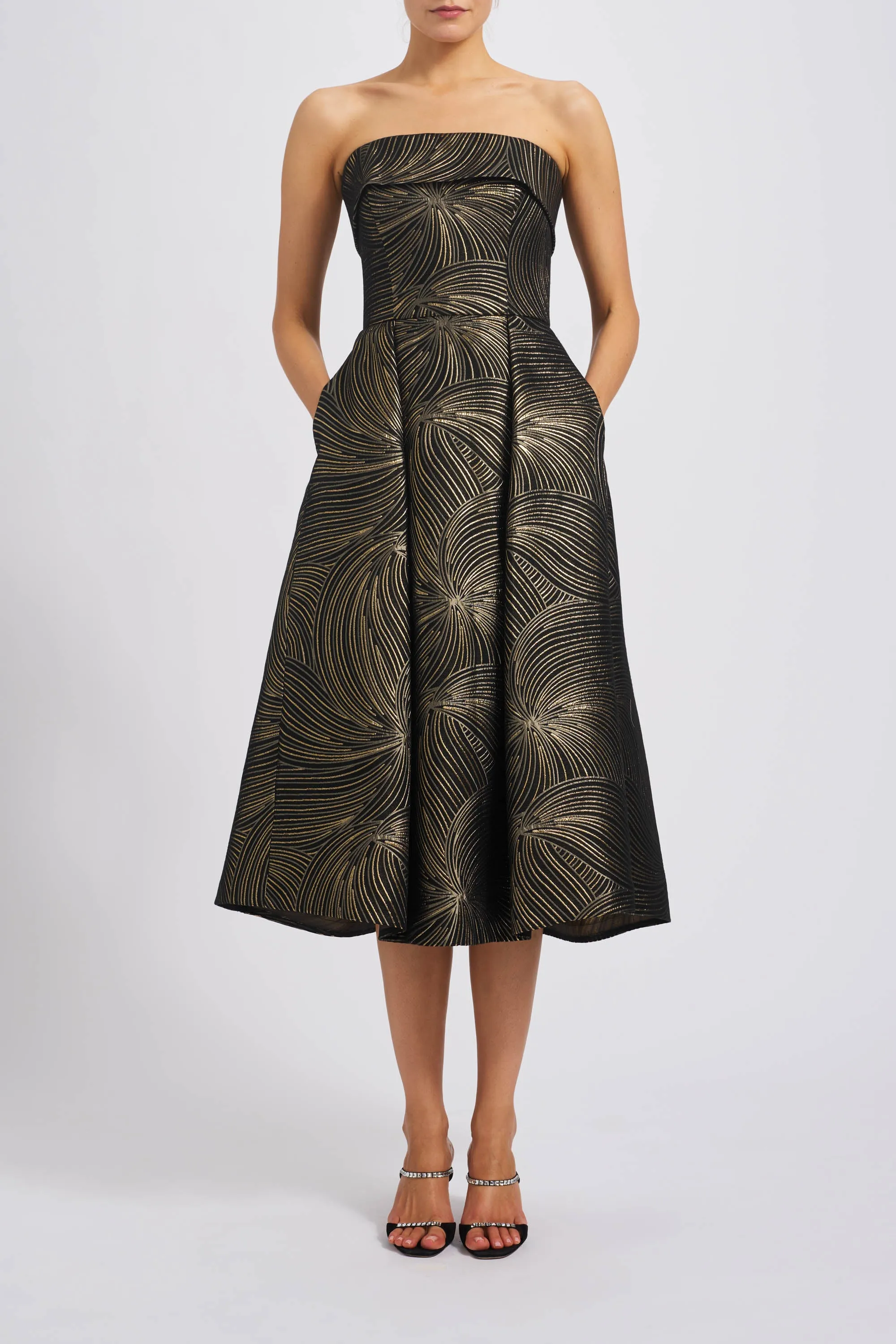 Metallic Jacquard Cocktail Dress sold by Amsale