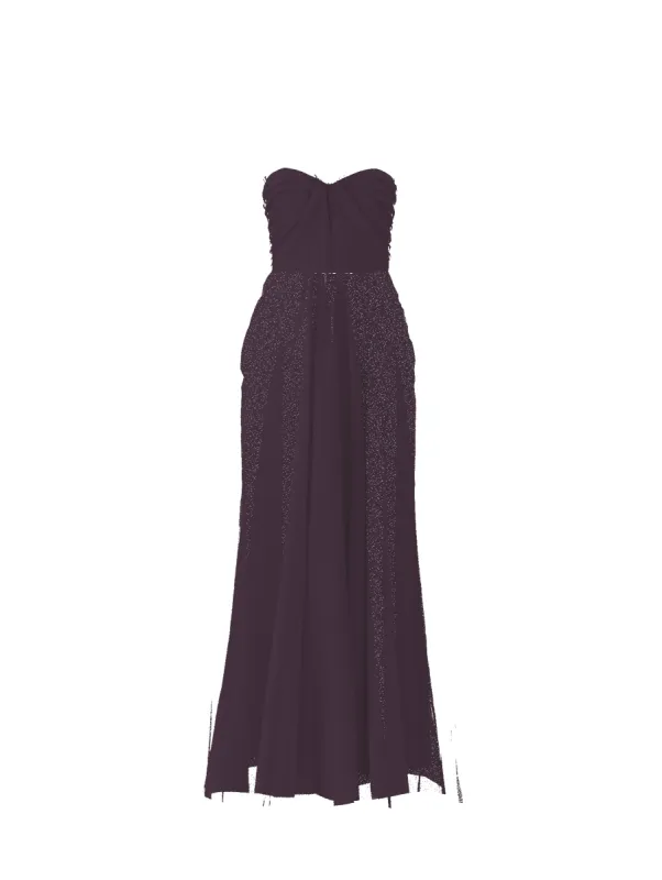 Bodice(Cerisa), Skirt(Justine), plum sold by Amsale