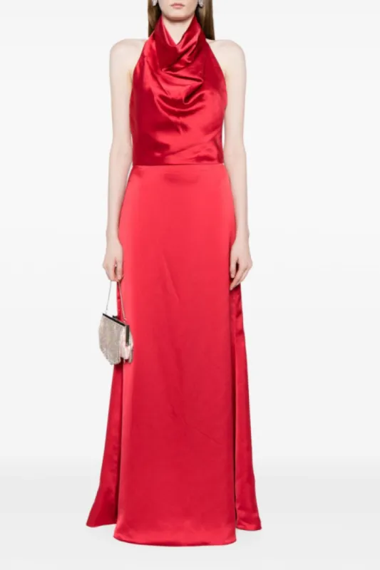 Cowl Neck Halter Gown made by Amsale
