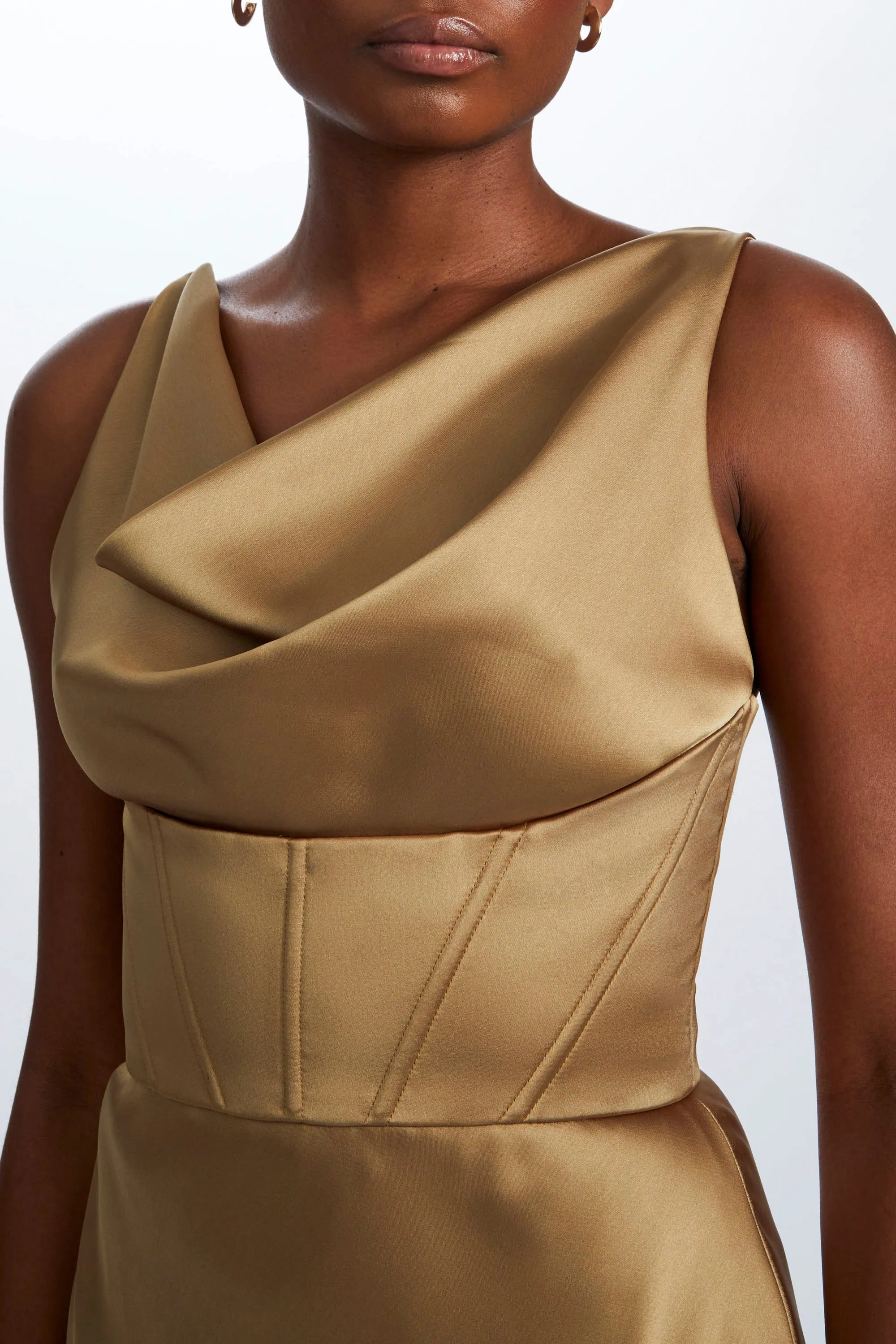 Fluid Satin Corset Gown sold by Amsale product image thumbnail 2