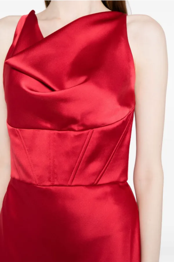 Fluid Satin Corset Gown sold by Amsale product image thumbnail 4