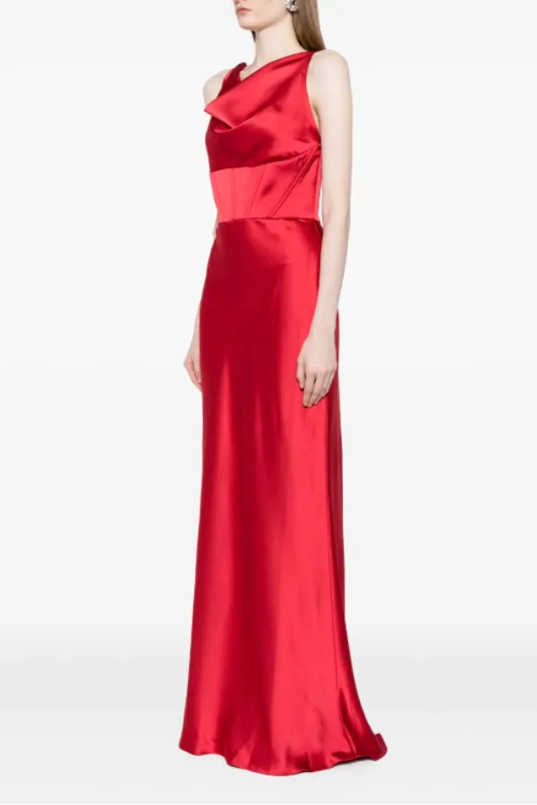 Fluid Satin Corset Gown sold by Amsale product image thumbnail 2