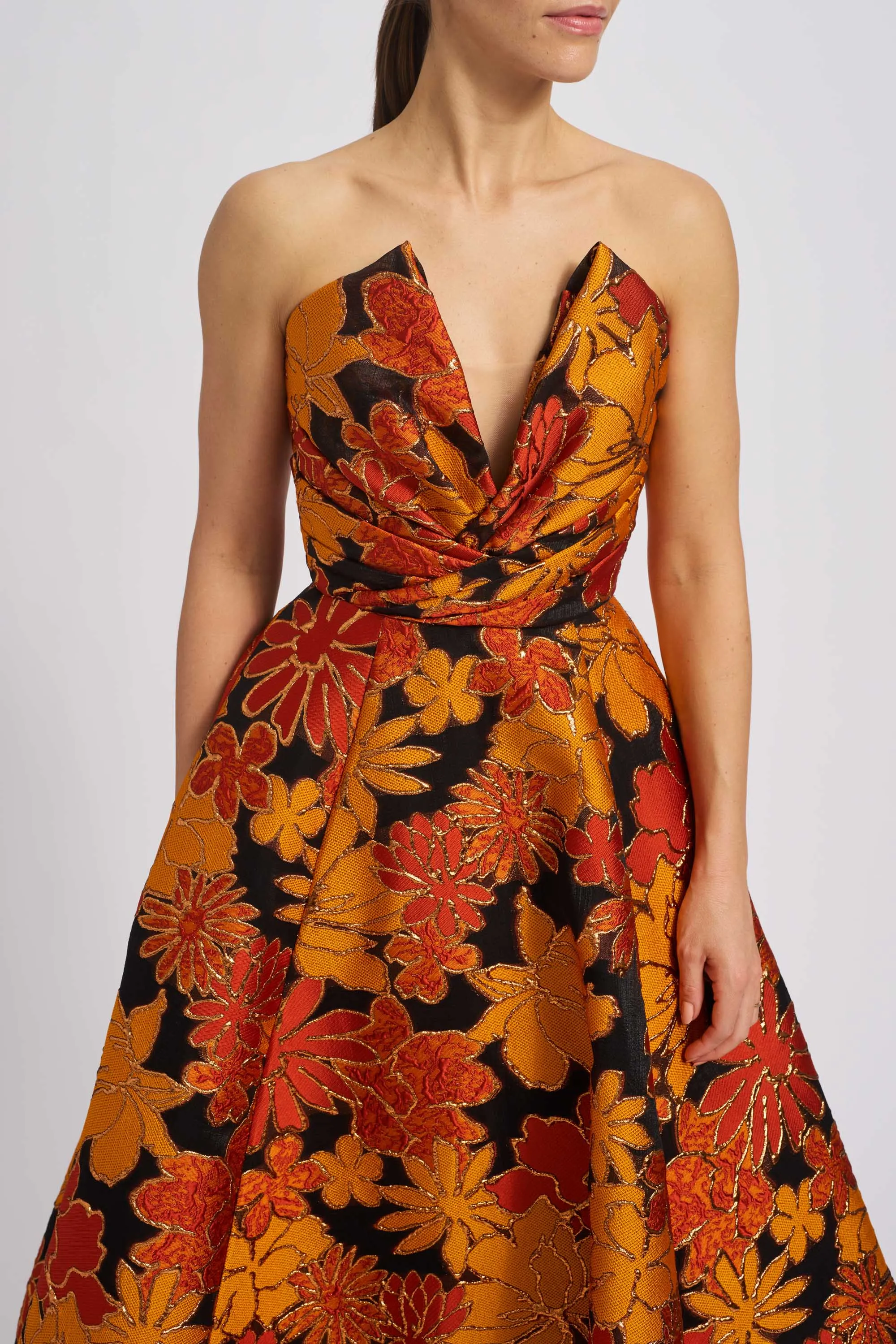 Floral Jacquard Ball Gown sold by Amsale product image thumbnail 5