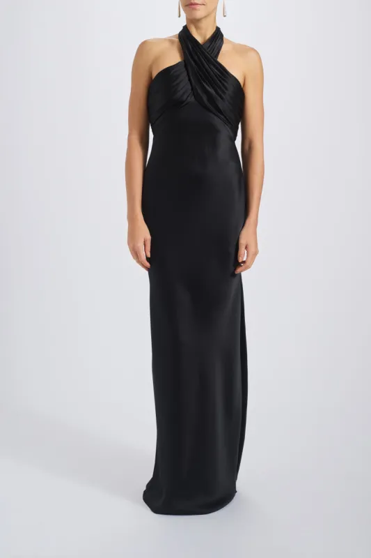 Fluid Satin Halter Dress sold by Amsale