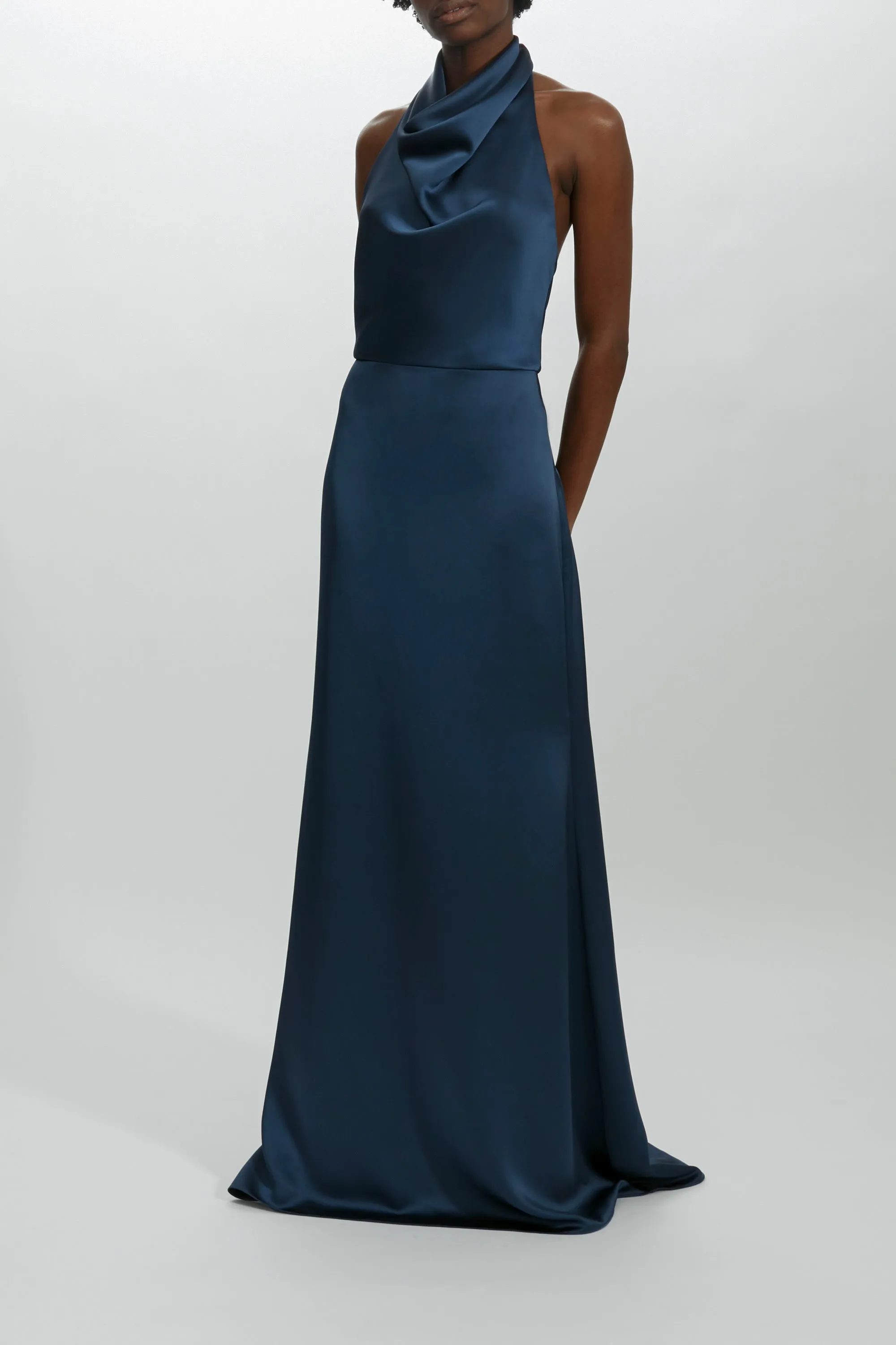 Cowl Neck Halter Gown sold by Amsale