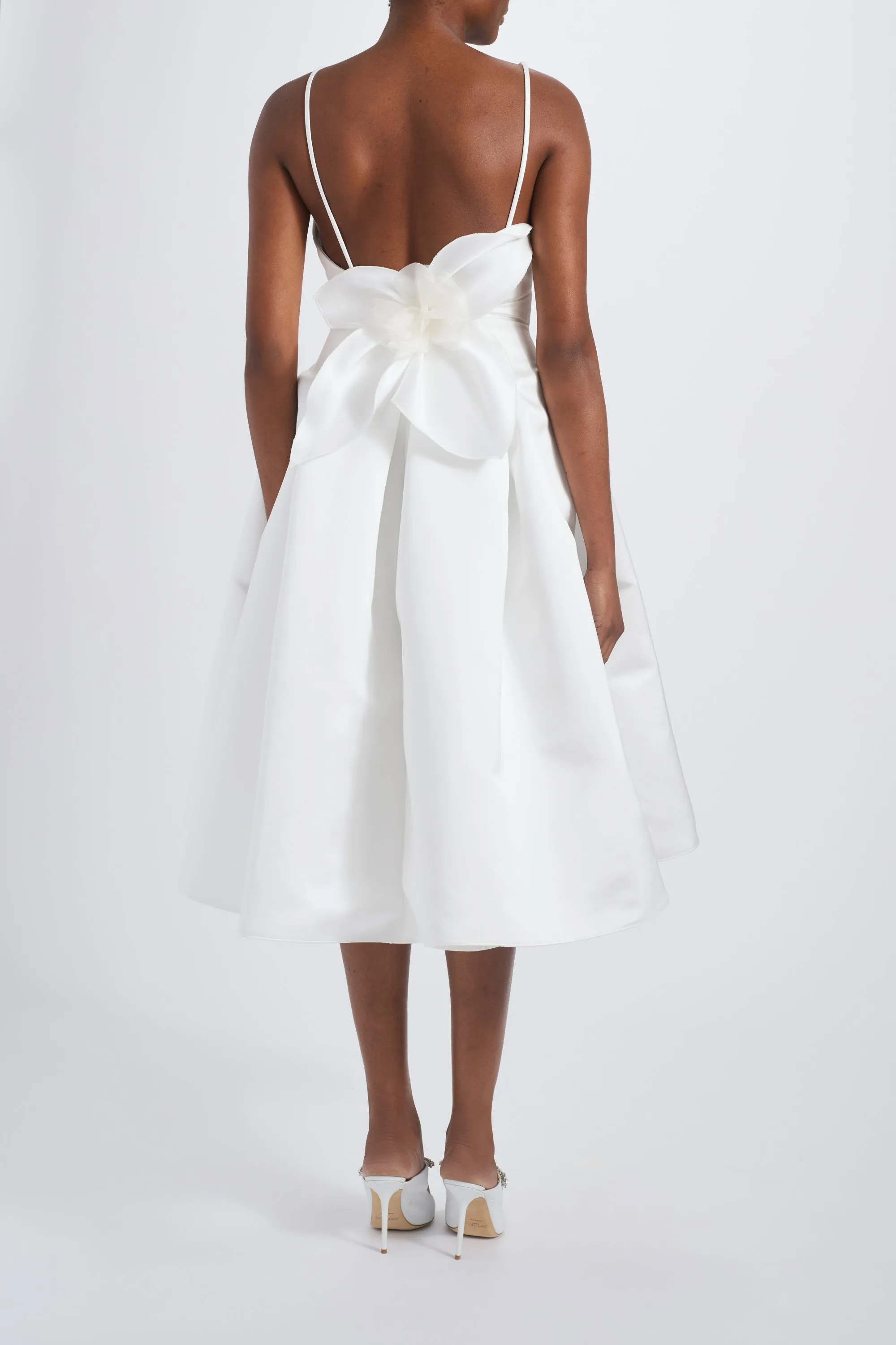 Duchess Satin Flower Dress sold by Amsale product image thumbnail 3