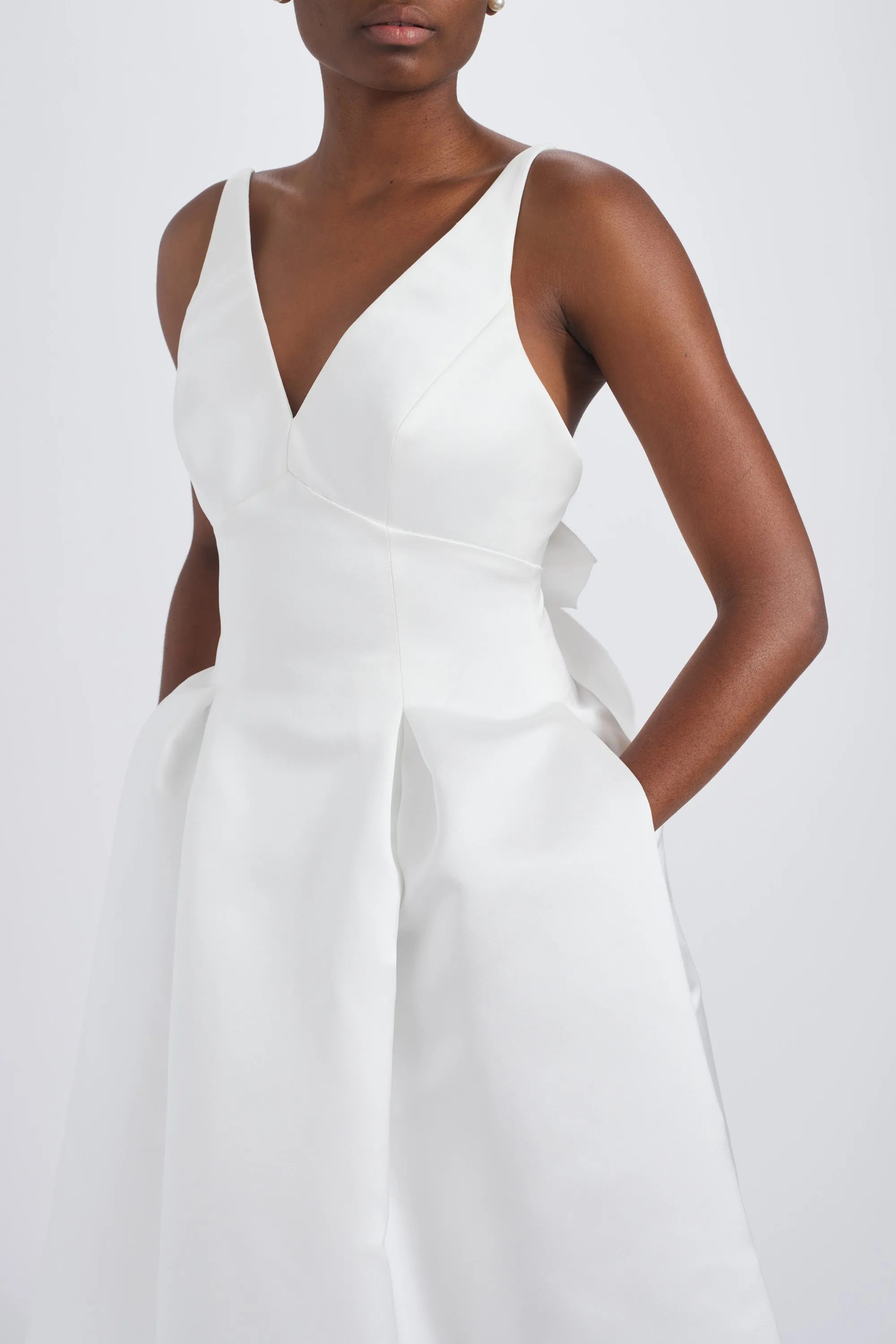 Duchess Satin Flower Dress sold by Amsale product image thumbnail 5