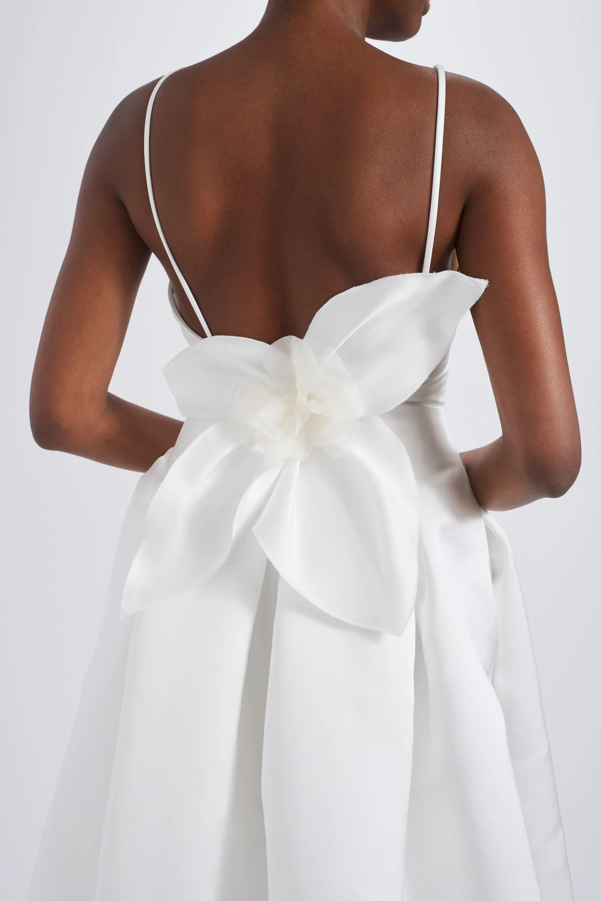 Duchess Satin Flower Dress sold by Amsale product image thumbnail 2