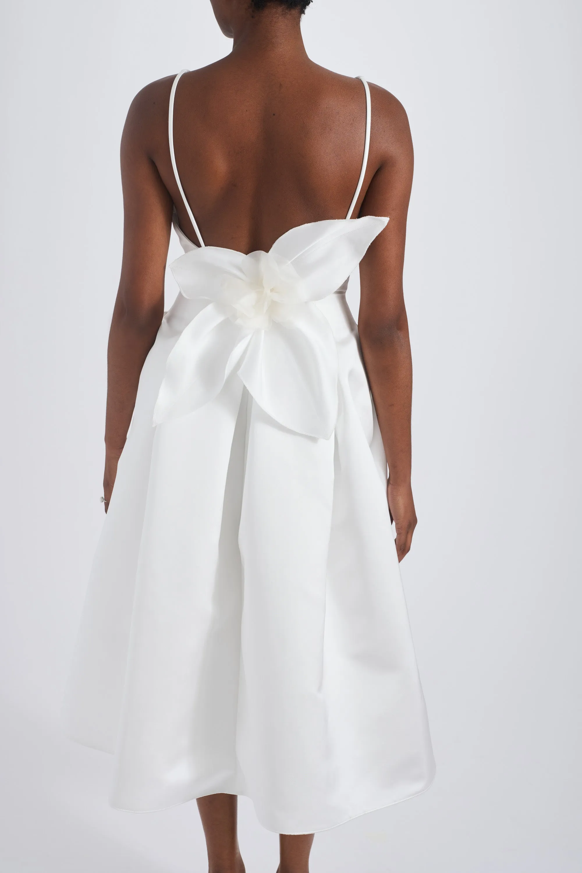 Duchess Satin Flower Dress sold by Amsale product image thumbnail 4