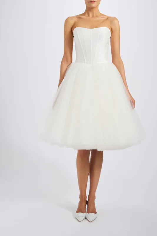 Drop-Waist Corset Dress sold by Amsale