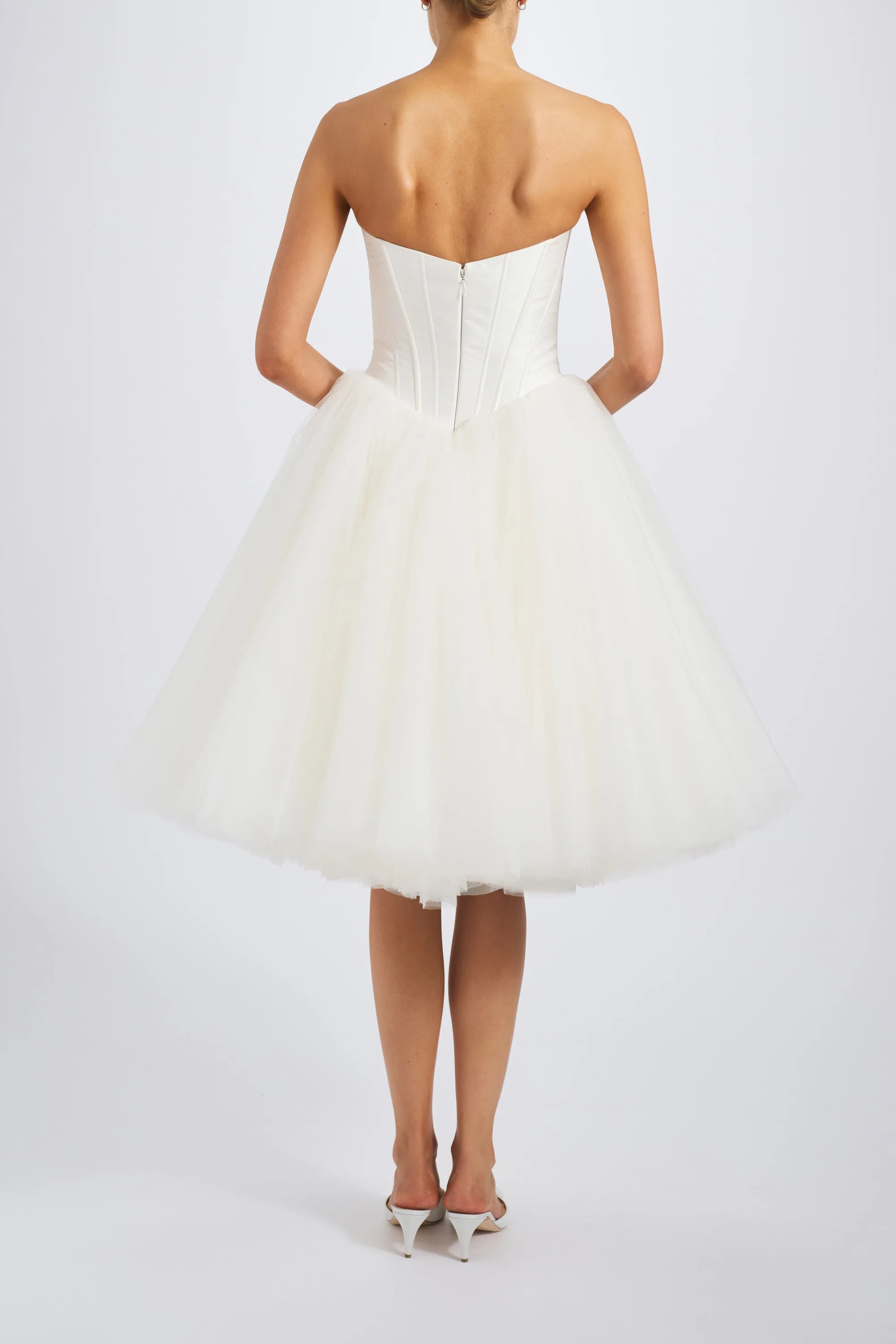 Drop-Waist Corset Dress sold by Amsale product image thumbnail 3