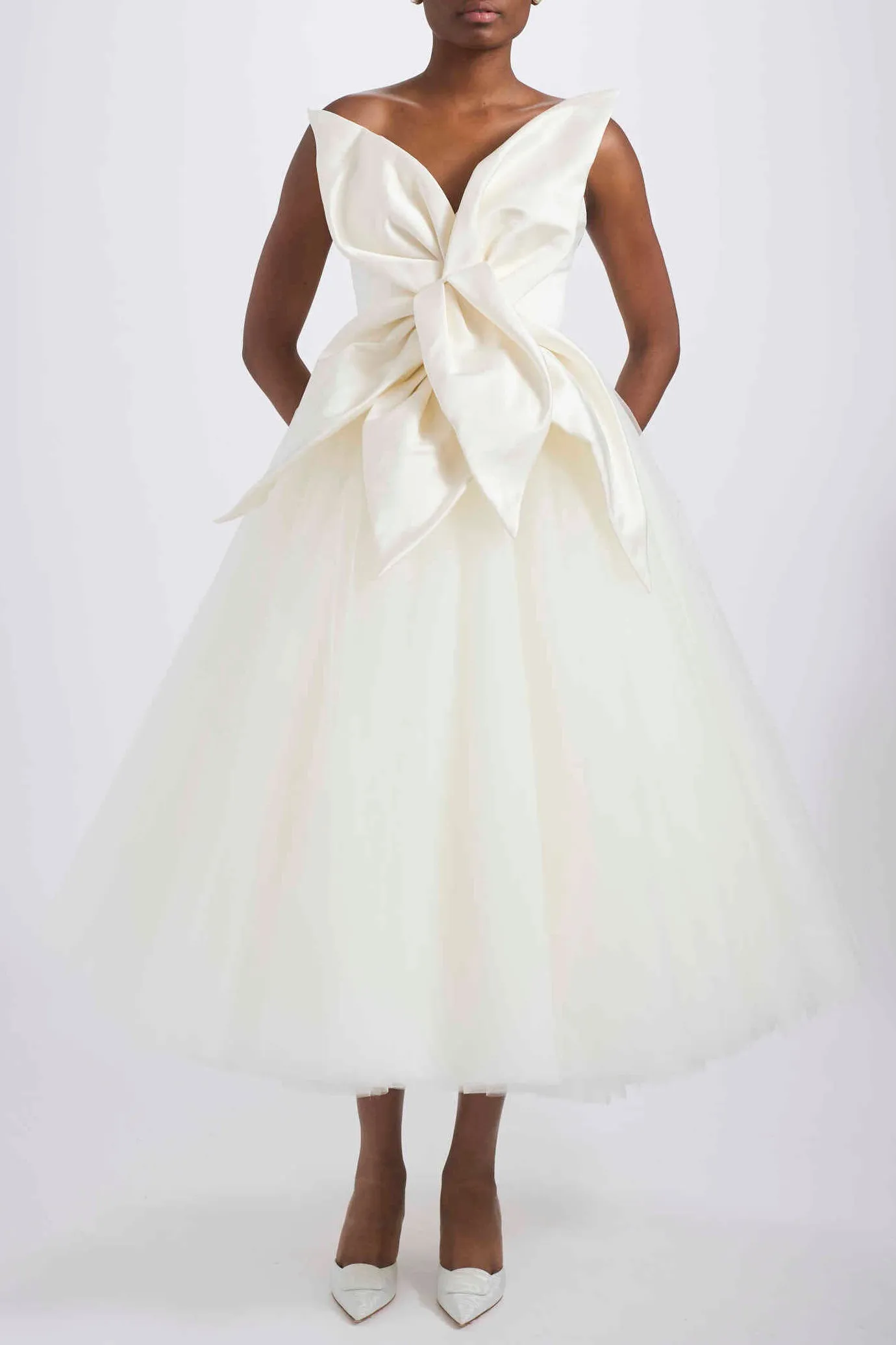 Oversized 3D Flower Dress sold by Amsale