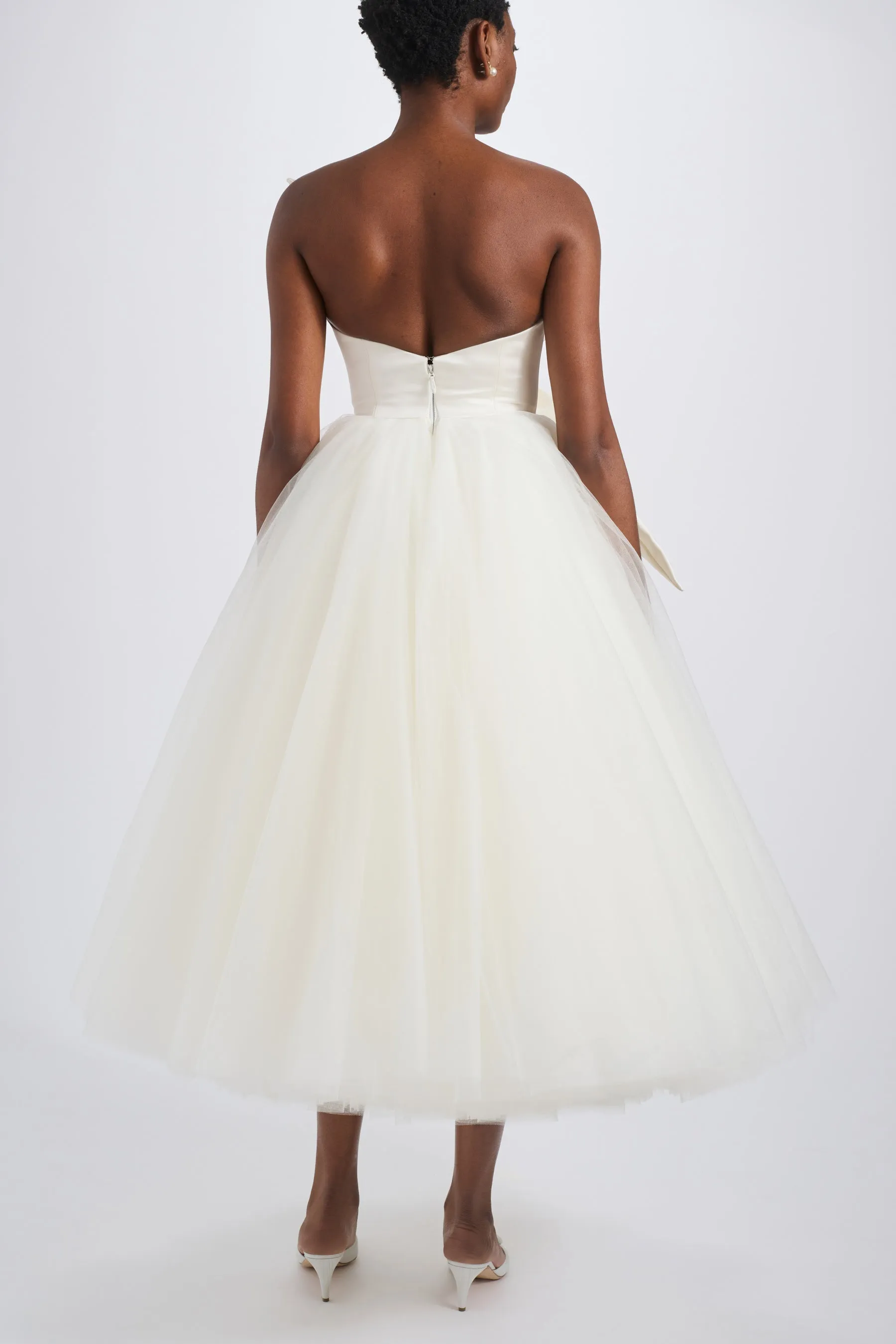 Oversized 3D Flower Dress sold by Amsale product image thumbnail 4