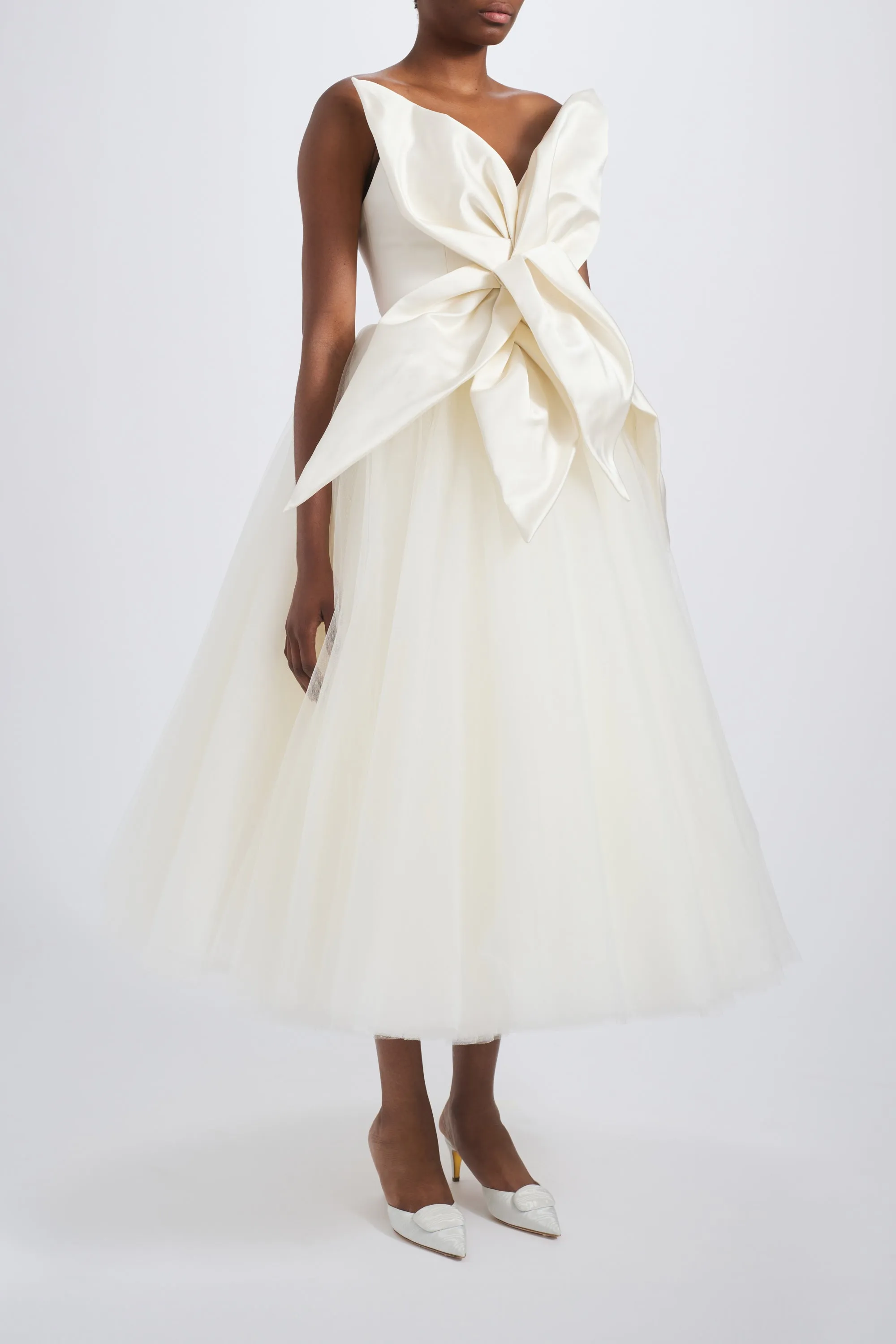 Oversized 3D Flower Dress sold by Amsale product image thumbnail 2