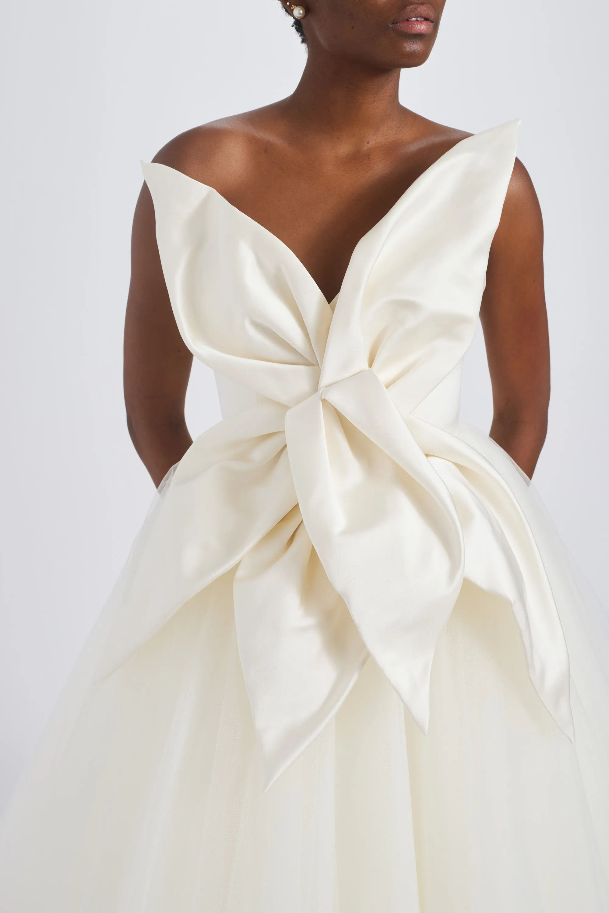 Oversized 3D Flower Dress sold by Amsale product image thumbnail 3