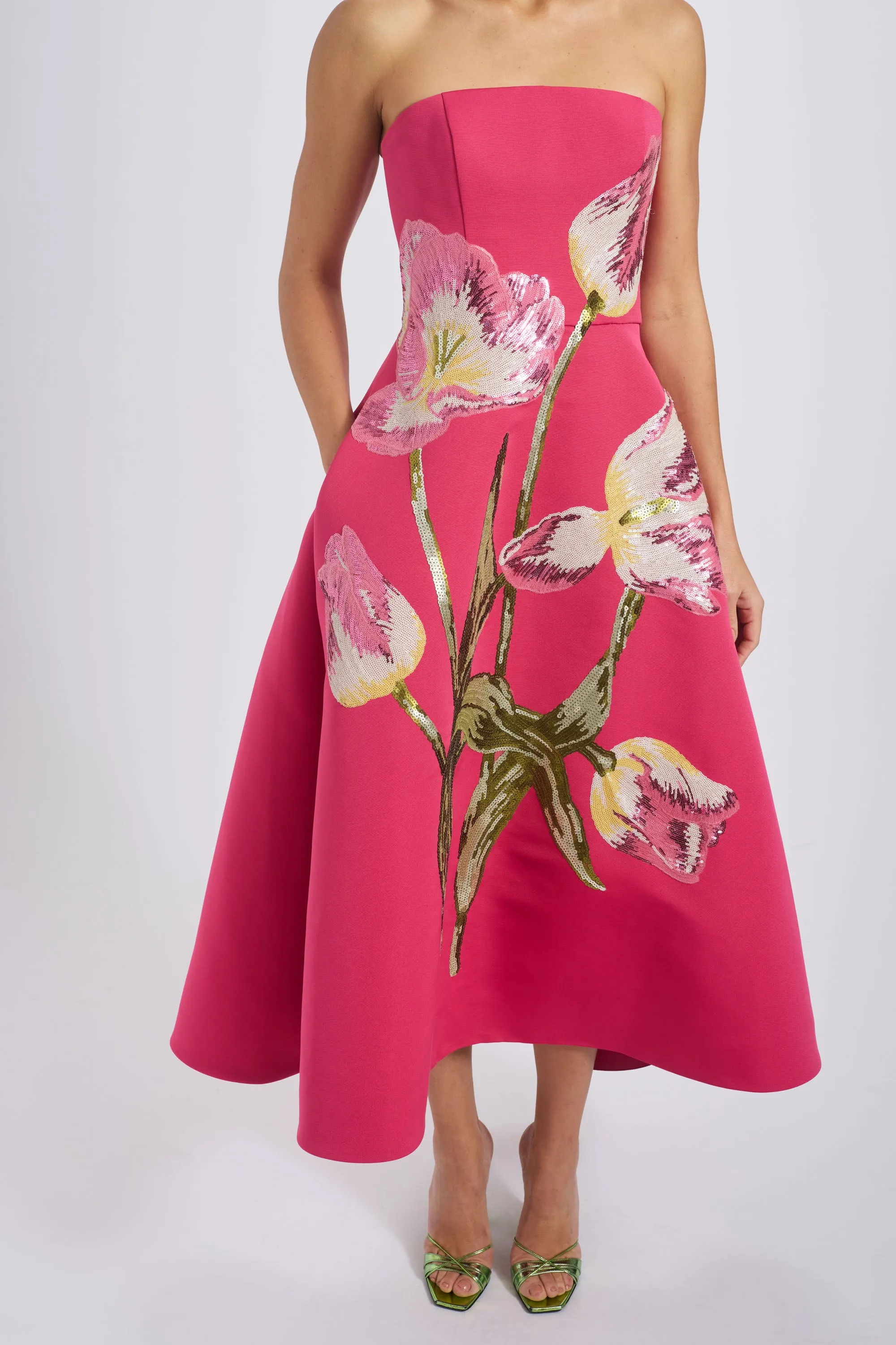 P820A - Cerise sold by Amsale product image thumbnail 4