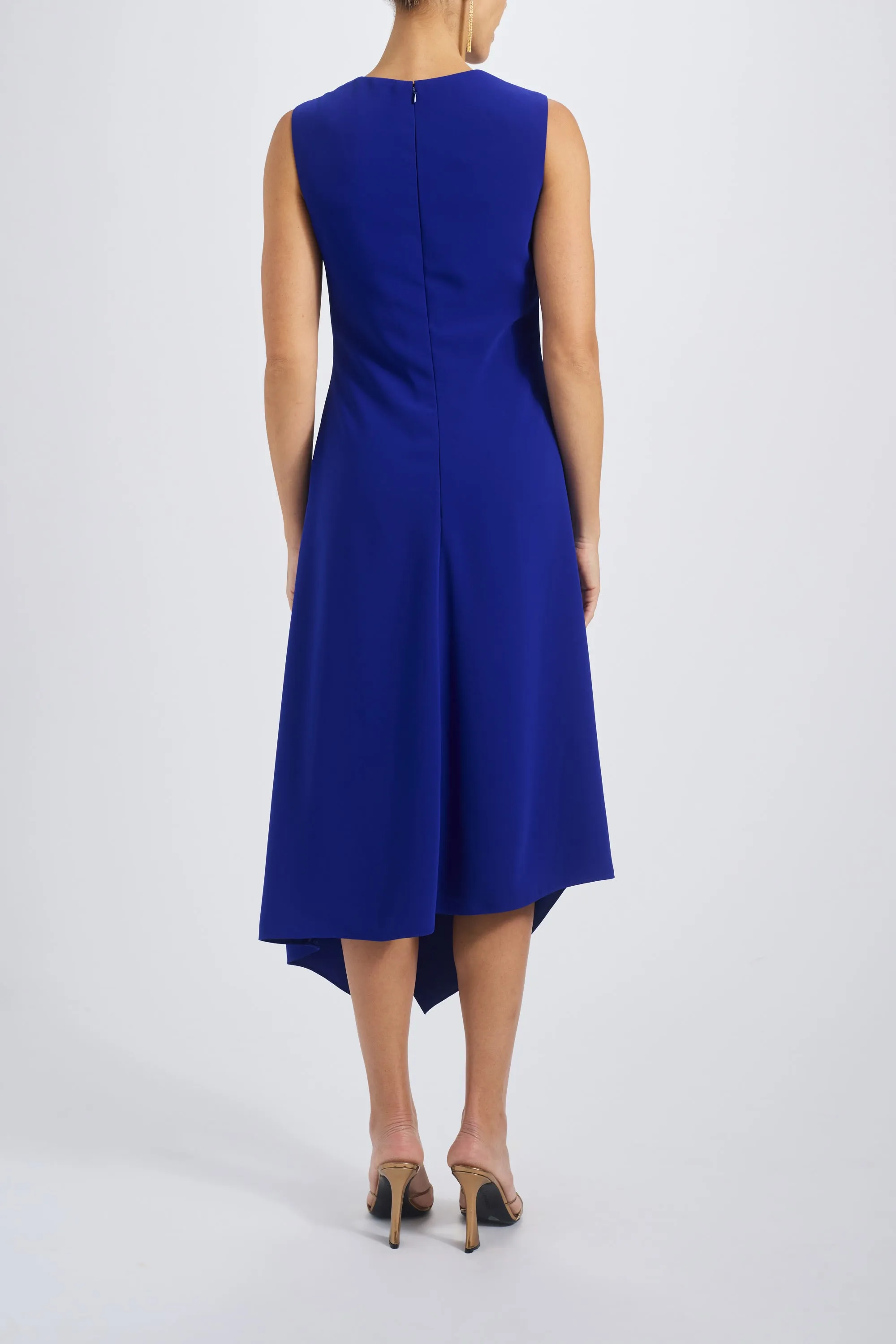 Draped Crepe Midi Dress sold by Amsale product image thumbnail 3