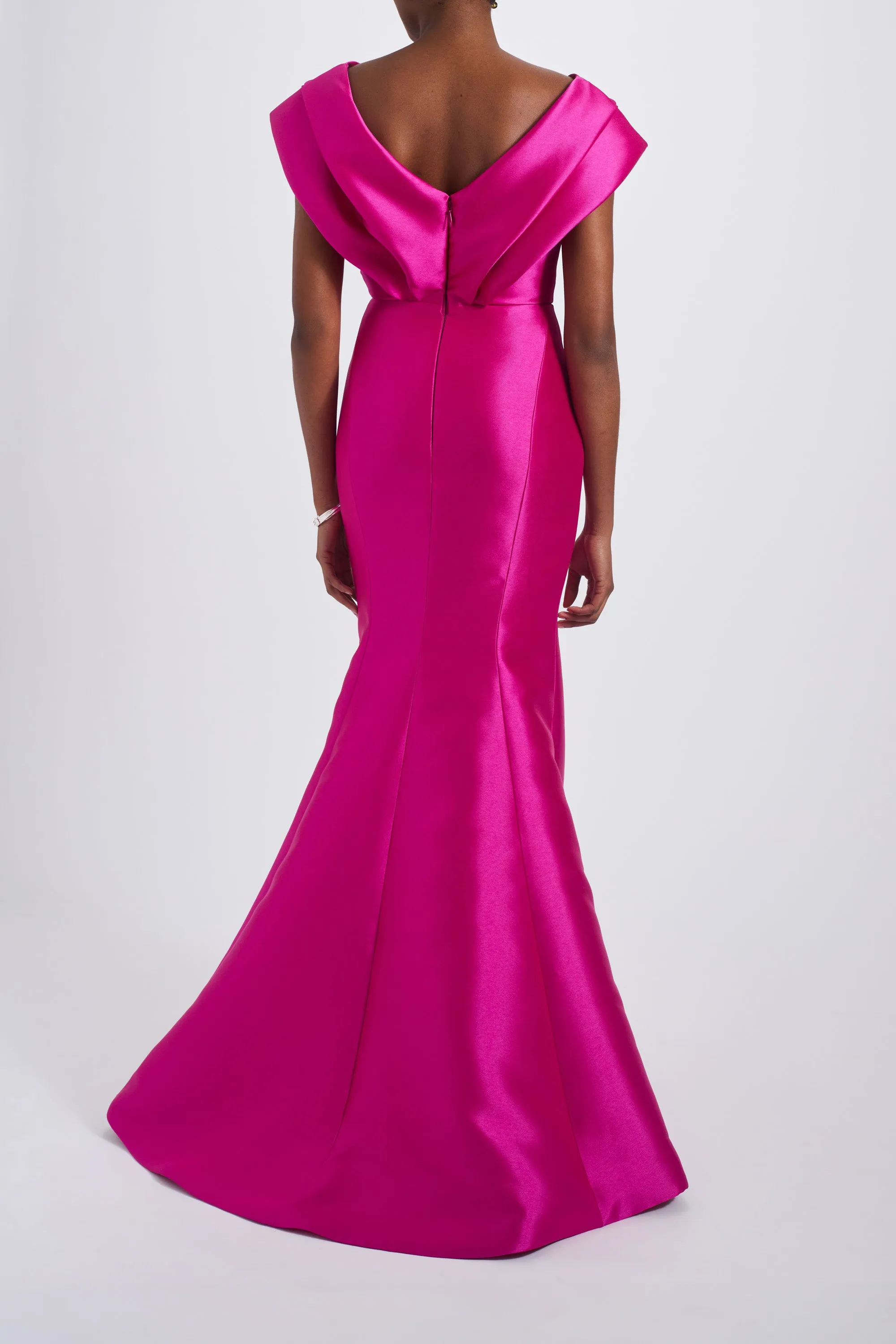 Draped Mikado Gown sold by Amsale product image thumbnail 4