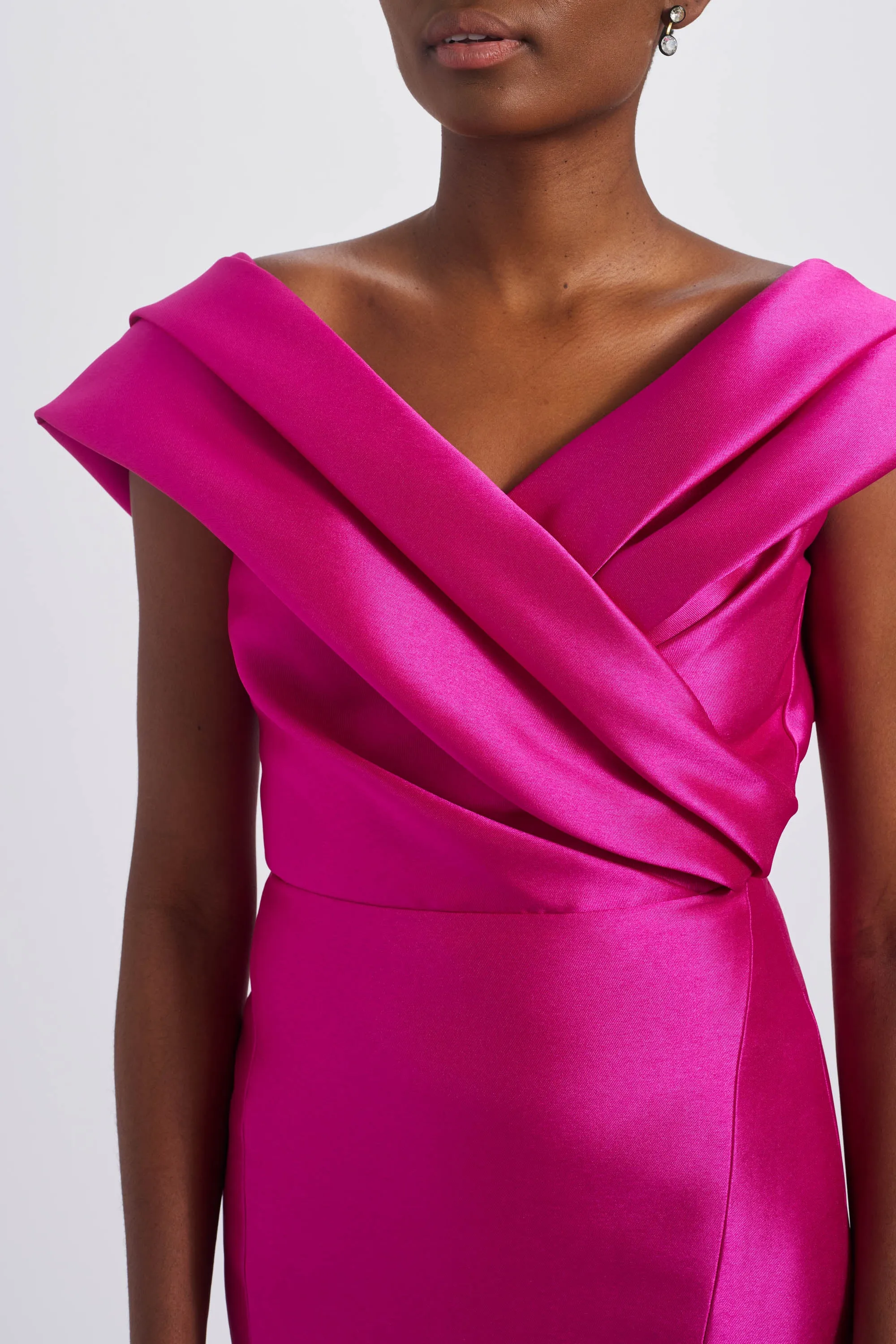 Draped Mikado Gown sold by Amsale product image thumbnail 2