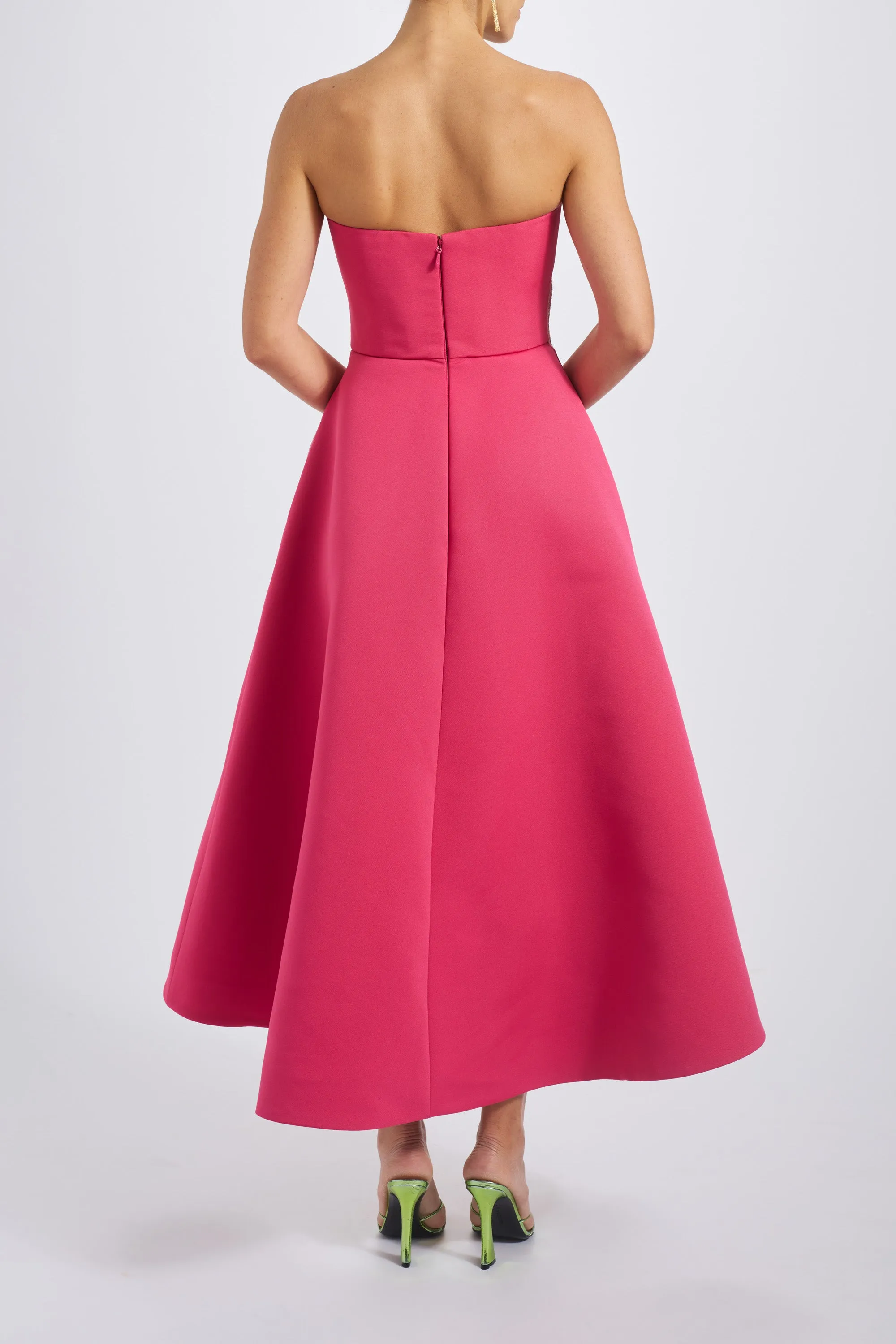 Sequin Appliqué Midi Dress sold by Amsale product image thumbnail 5