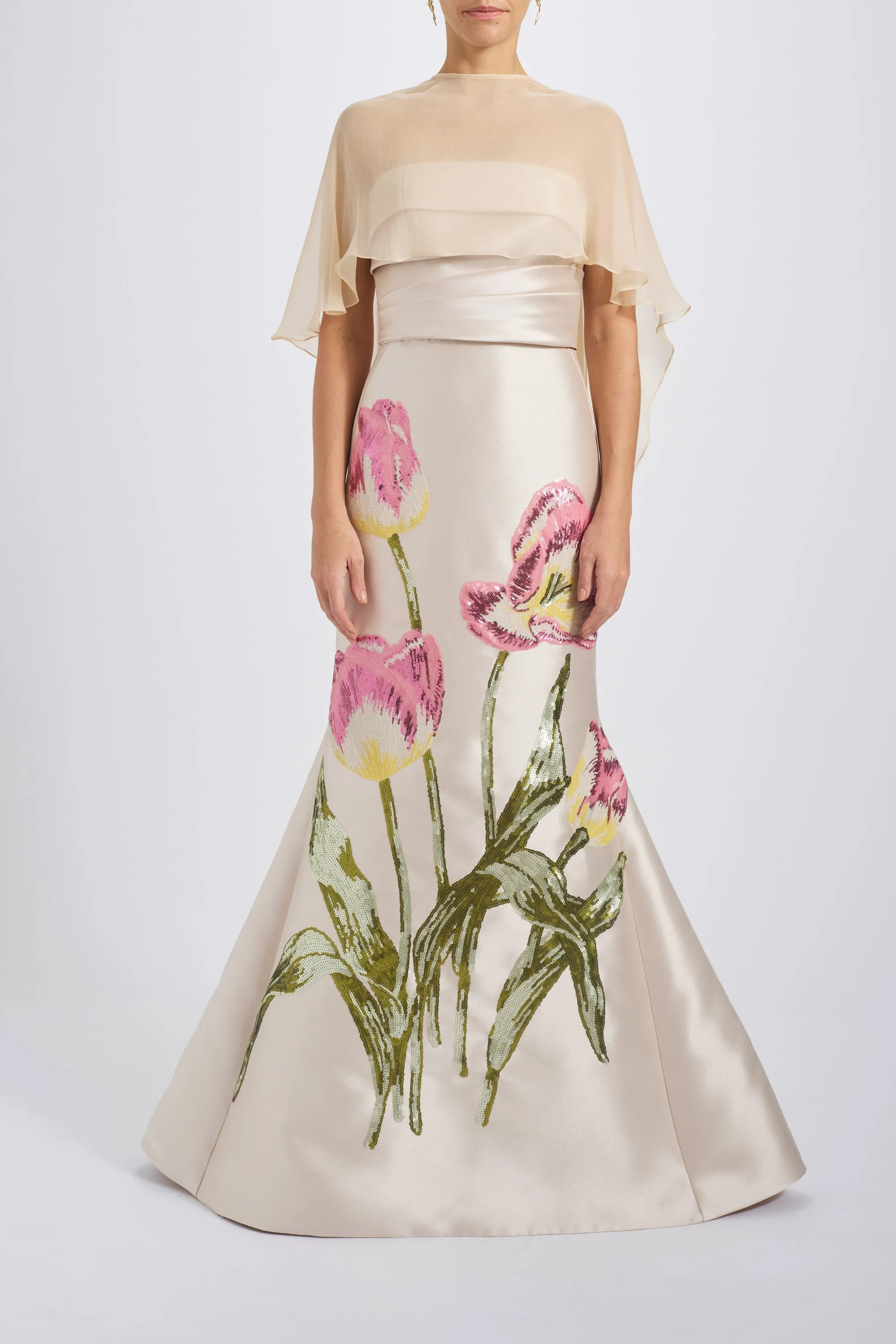 Silk Chiffon Cape sold by Amsale product image thumbnail 2