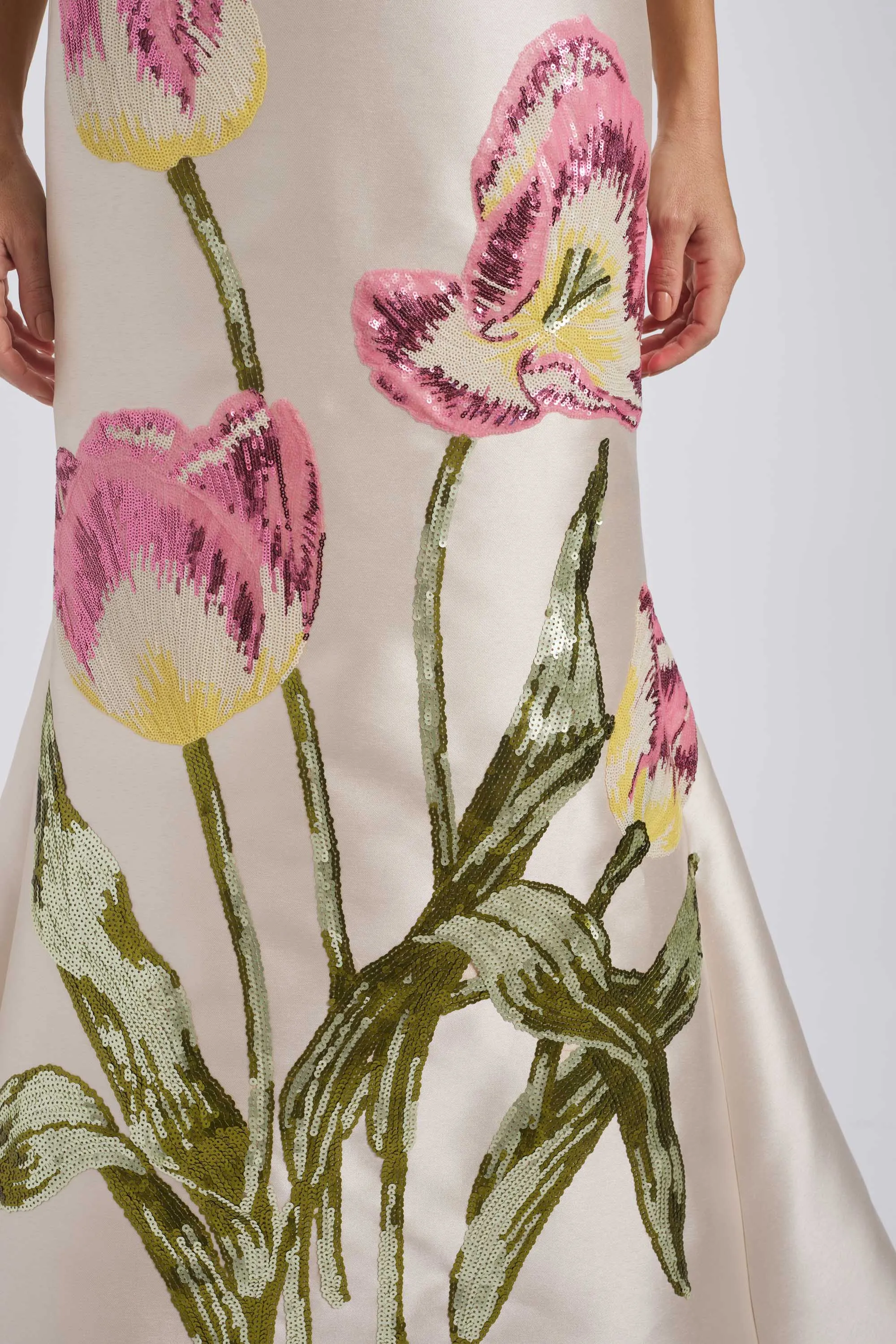 Sequin Appliqué Gown sold by Amsale product image thumbnail 4