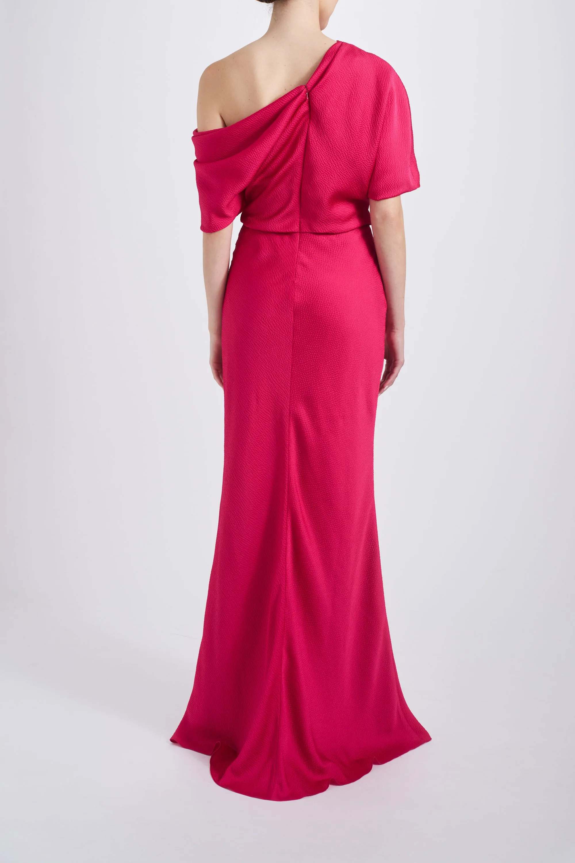 Hammered Satin Off-the-Shoulder Dress sold by Amsale product image thumbnail 4