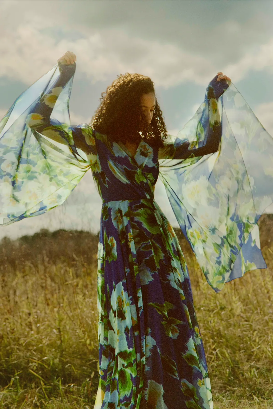 P837 - Cobalt-Floral sold by Amsale