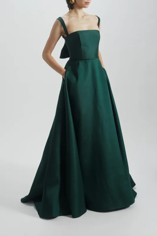 Square Neckline Gown made by Amsale