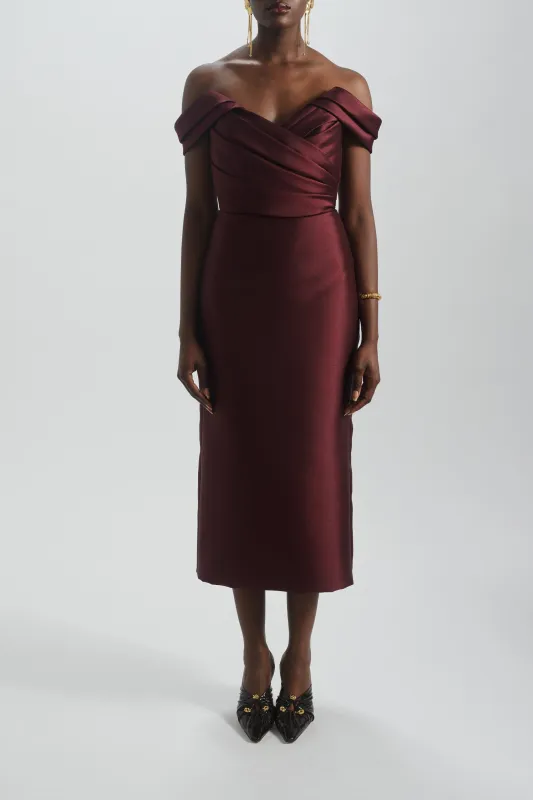 Off-the-Shoulder Cocktail Dress sold by Amsale