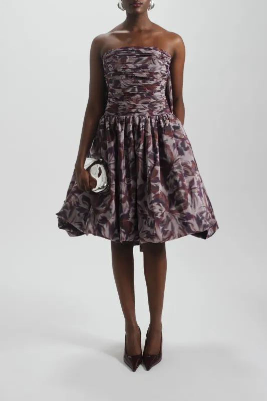 Drop-Waist Bubble Hem Dress made by Amsale