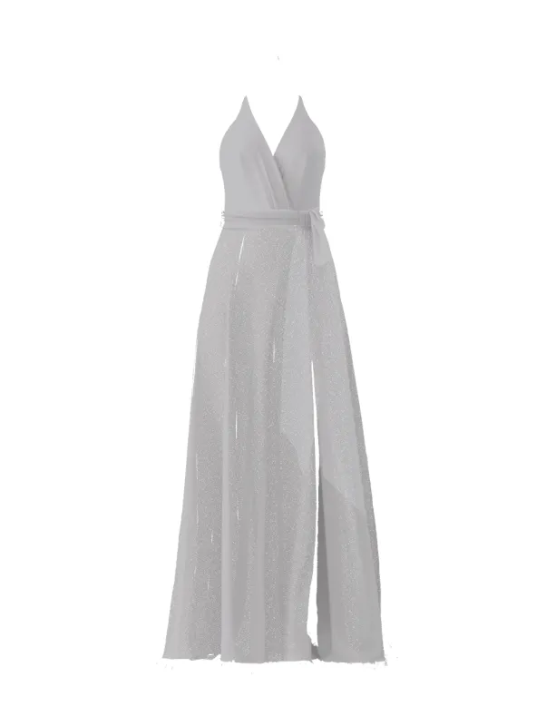 Bodice(Carmelle), Skirt(Arabella),Belt(Sash), platinum sold by Amsale