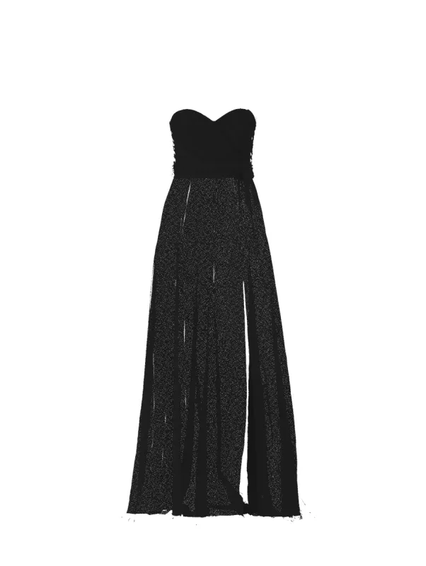 Bodice(Jaycie), Skirt(Arabella),Belt(Sash), black sold by Amsale
