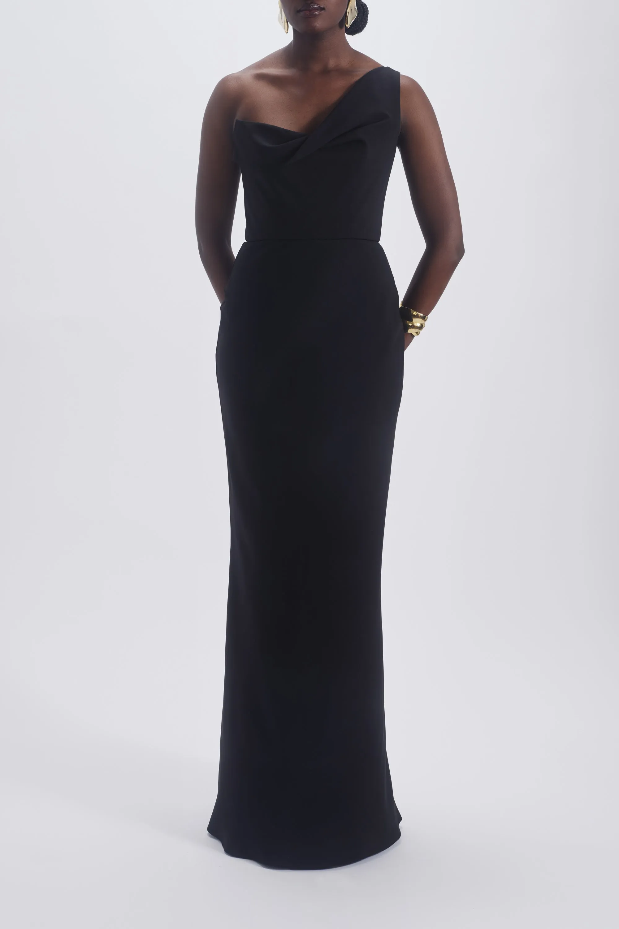 One Shoulder Draped Gown sold by Amsale