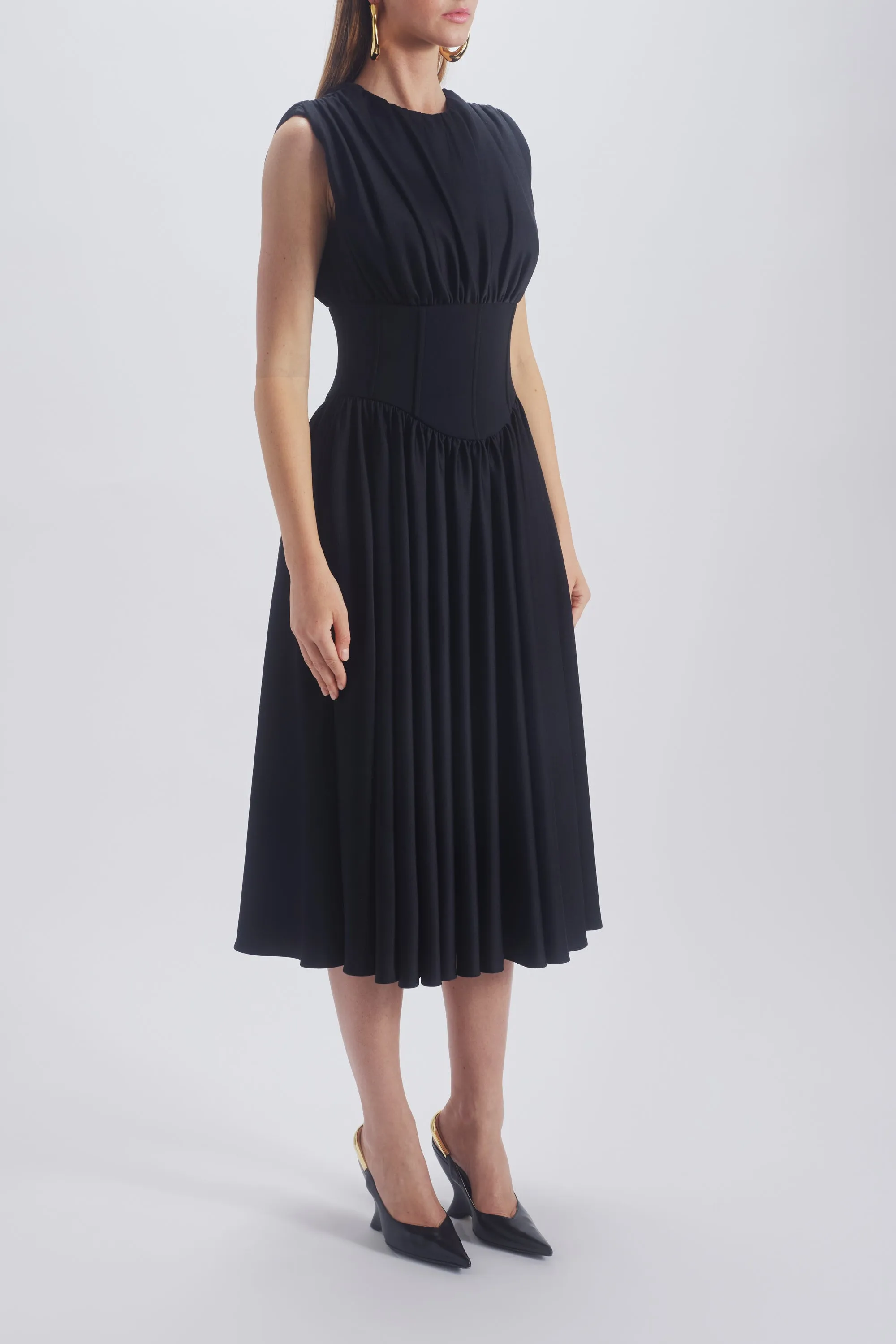 Drop Waist Corset Dress sold by Amsale product image thumbnail 5