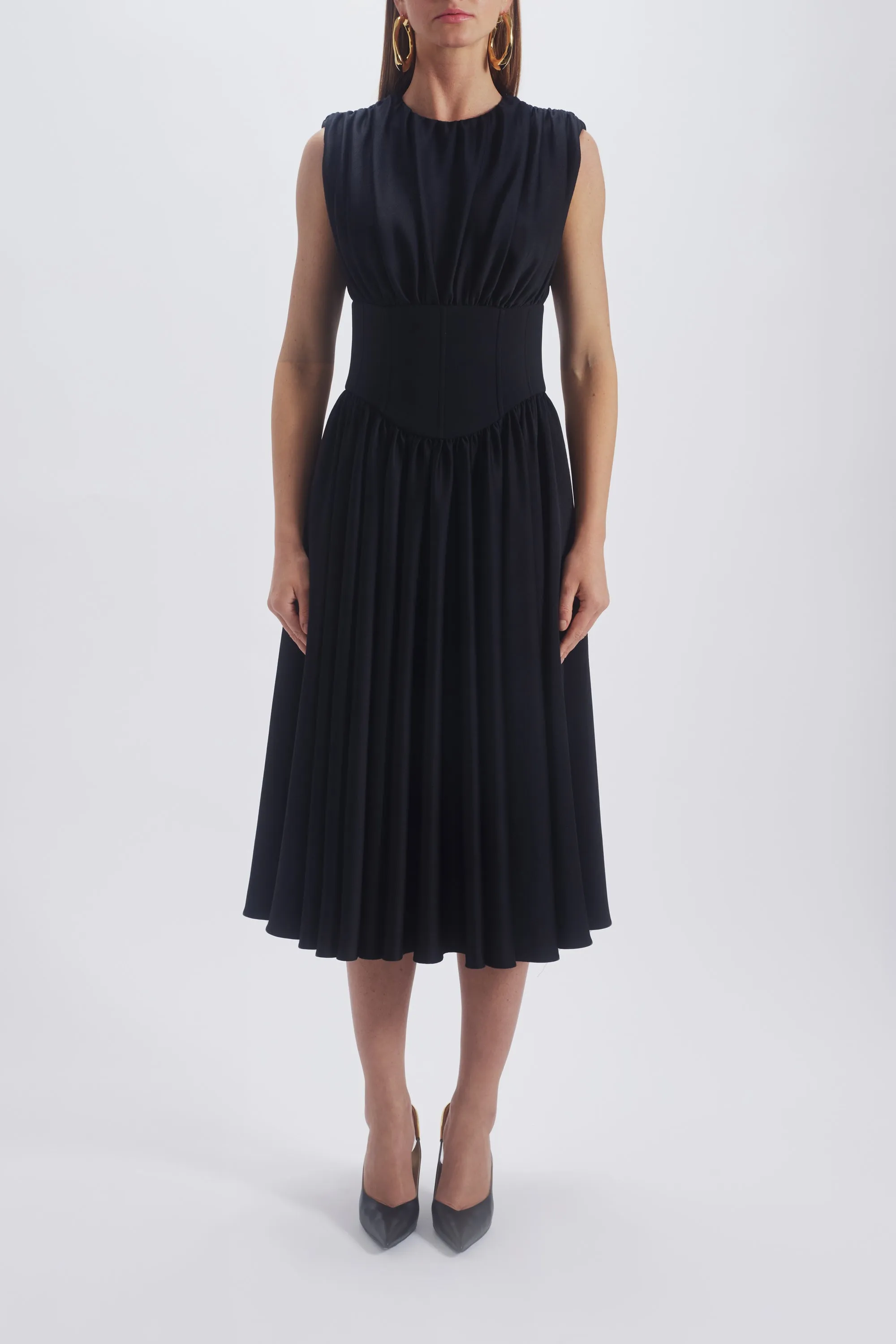 Drop Waist Corset Dress sold by Amsale product image thumbnail 3