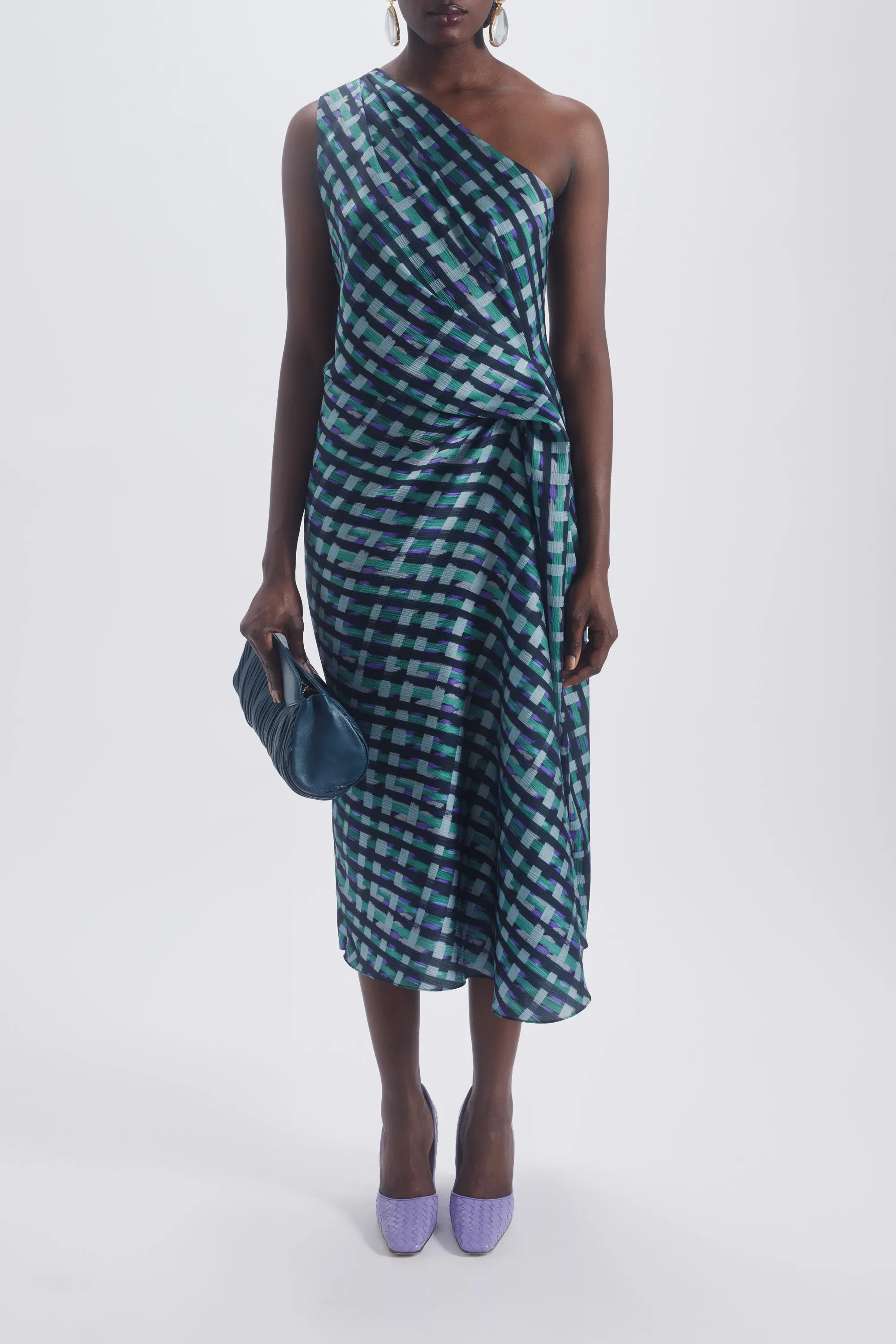 Printed One Shoulder Dress sold by Amsale