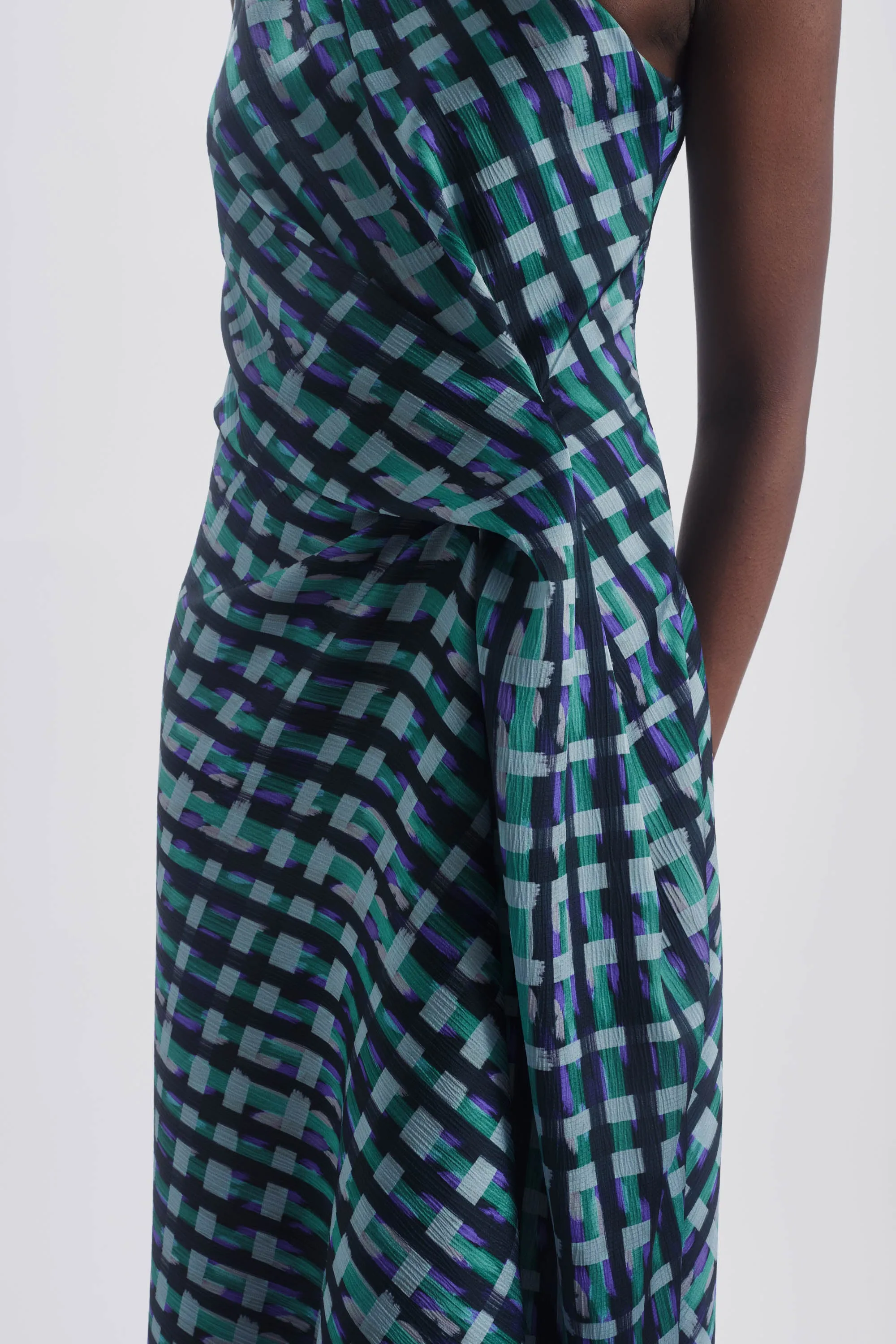 Printed One Shoulder Dress sold by Amsale product image thumbnail 4