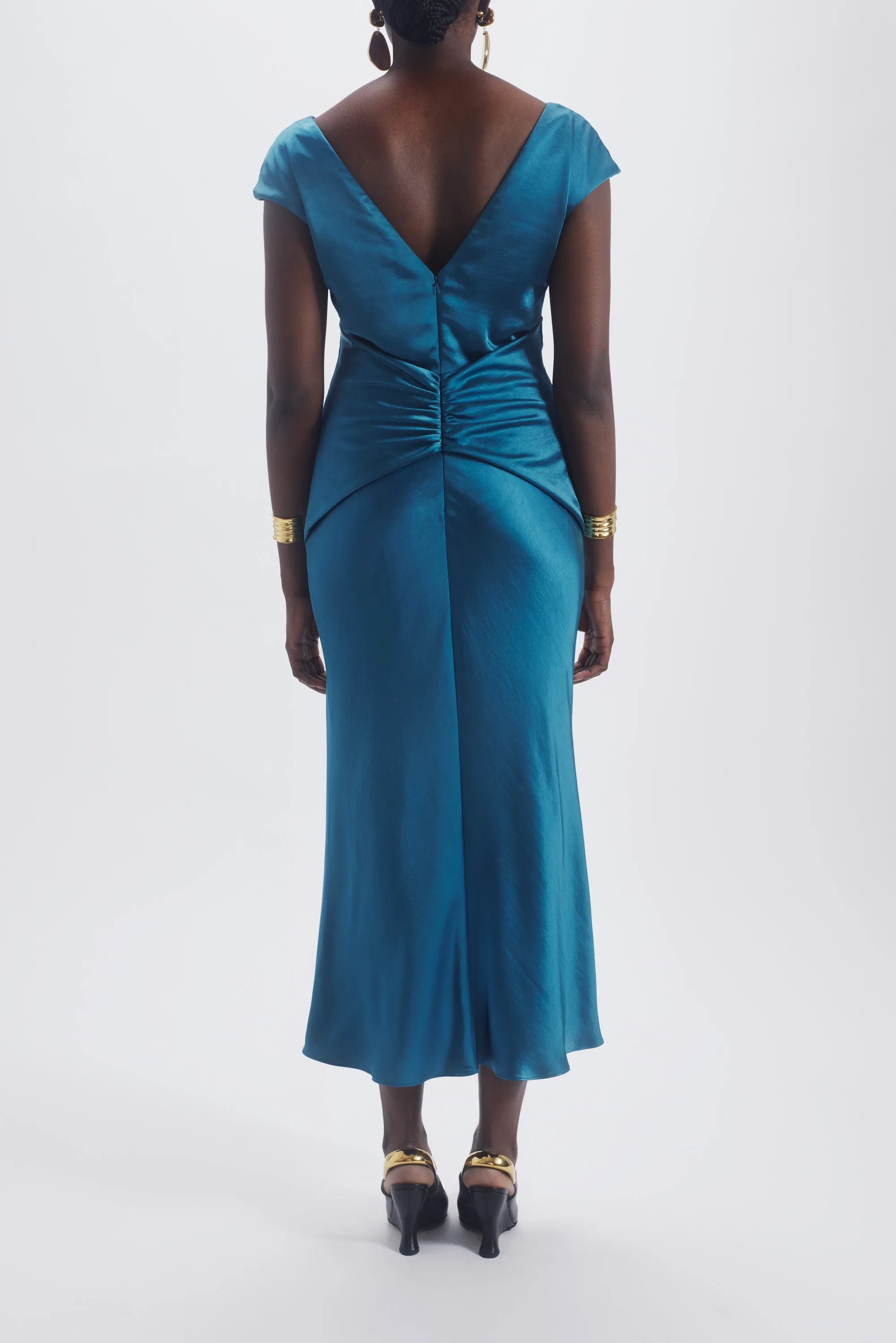 Cowl Twist Knot Dress sold by Amsale product image thumbnail 4