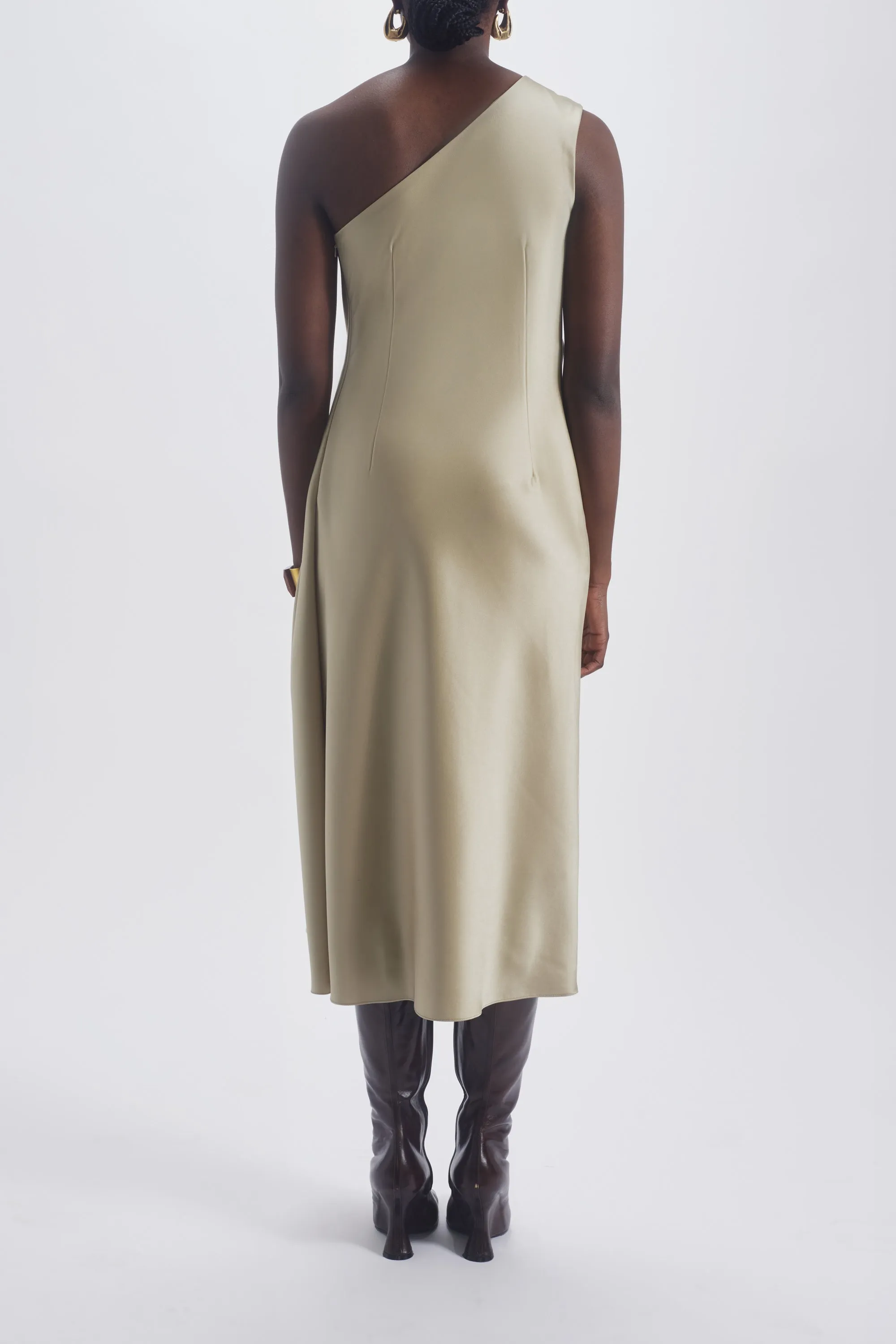 Asymmetric Drape Dress sold by Amsale product image thumbnail 4