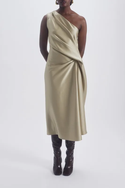 Asymmetric Drape Dress sold by Amsale