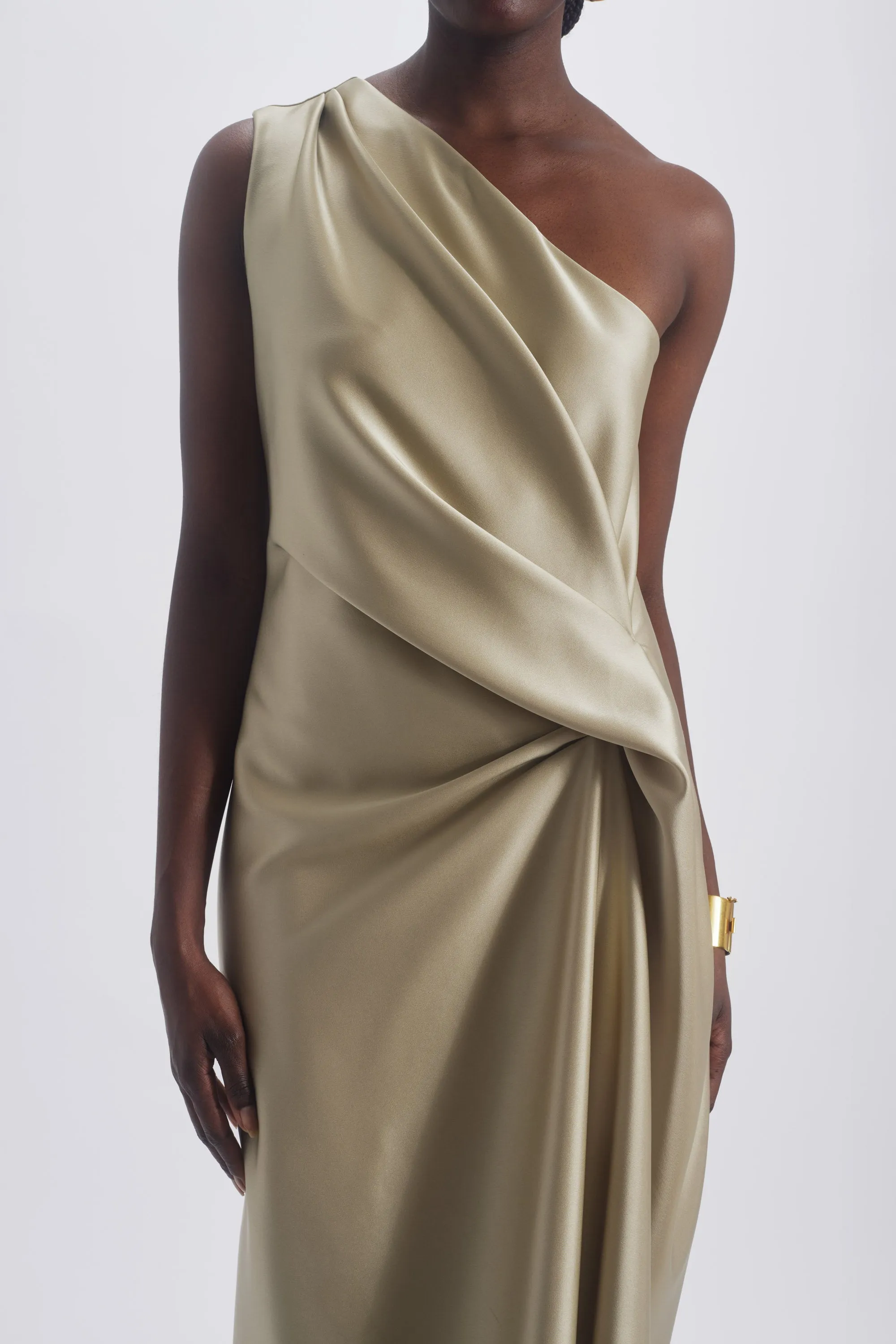 Asymmetric Drape Dress sold by Amsale product image thumbnail 2