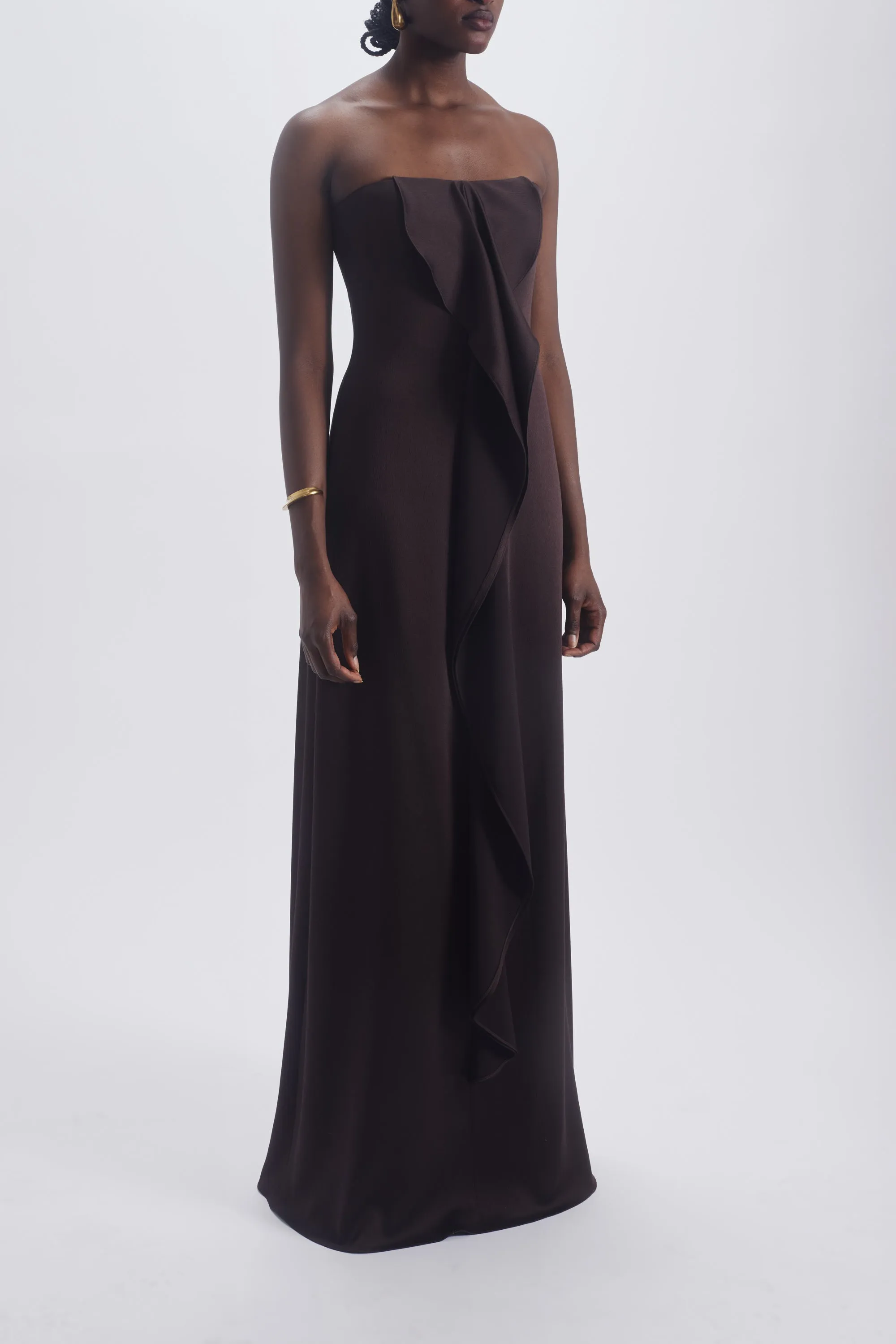 Strapless Cascade Dress sold by Amsale product image thumbnail 4