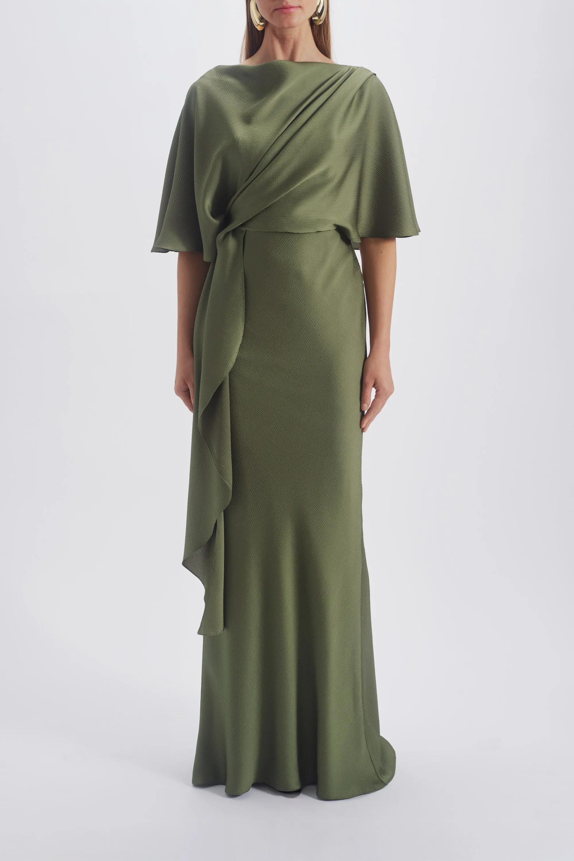 Cascading Drape Dress sold by Amsale product image thumbnail 4